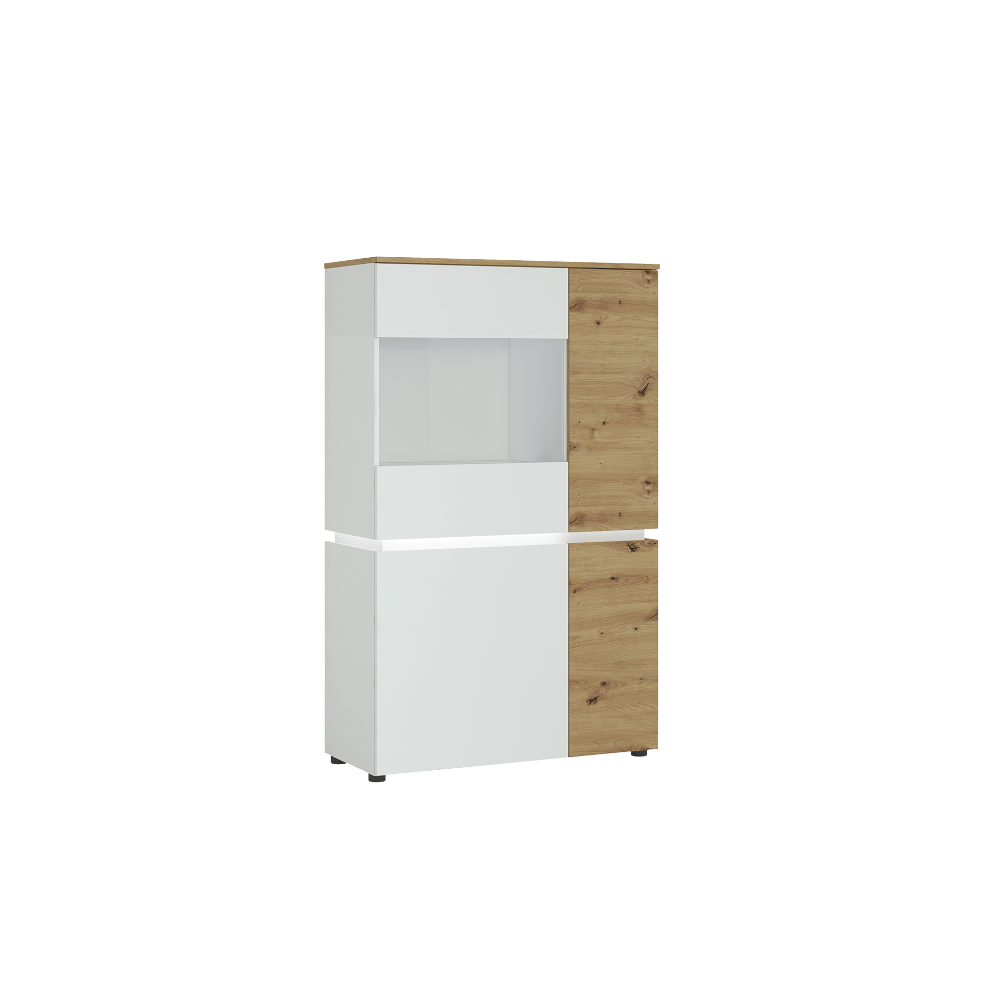 Novofurn Vitrine Lucienne Weiß 40*90.4*146 Novofurn Vitrine Lucienne Weiß 40*90.4*146
