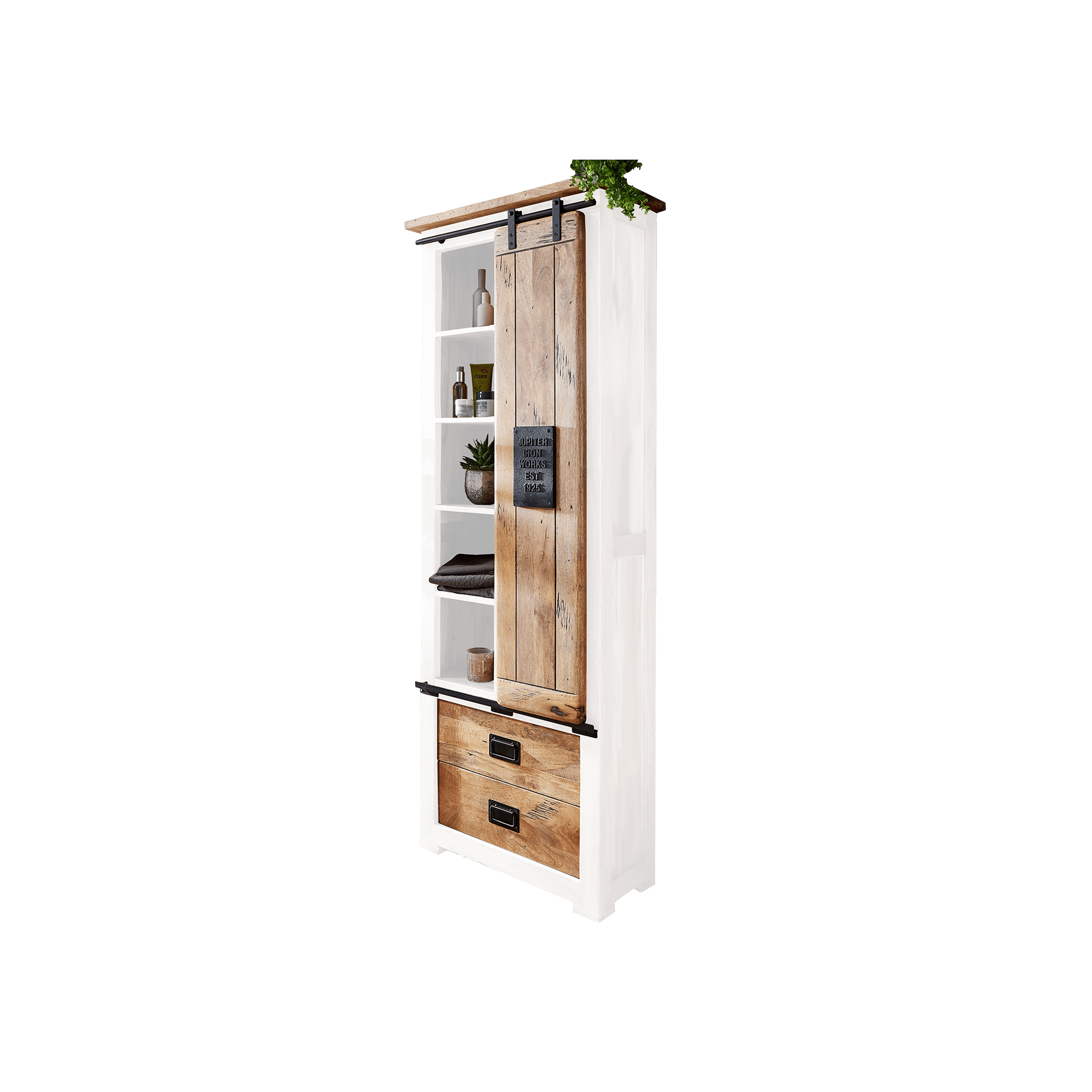 Novofurn Badschrank LENA-W Weiß 70*35*195