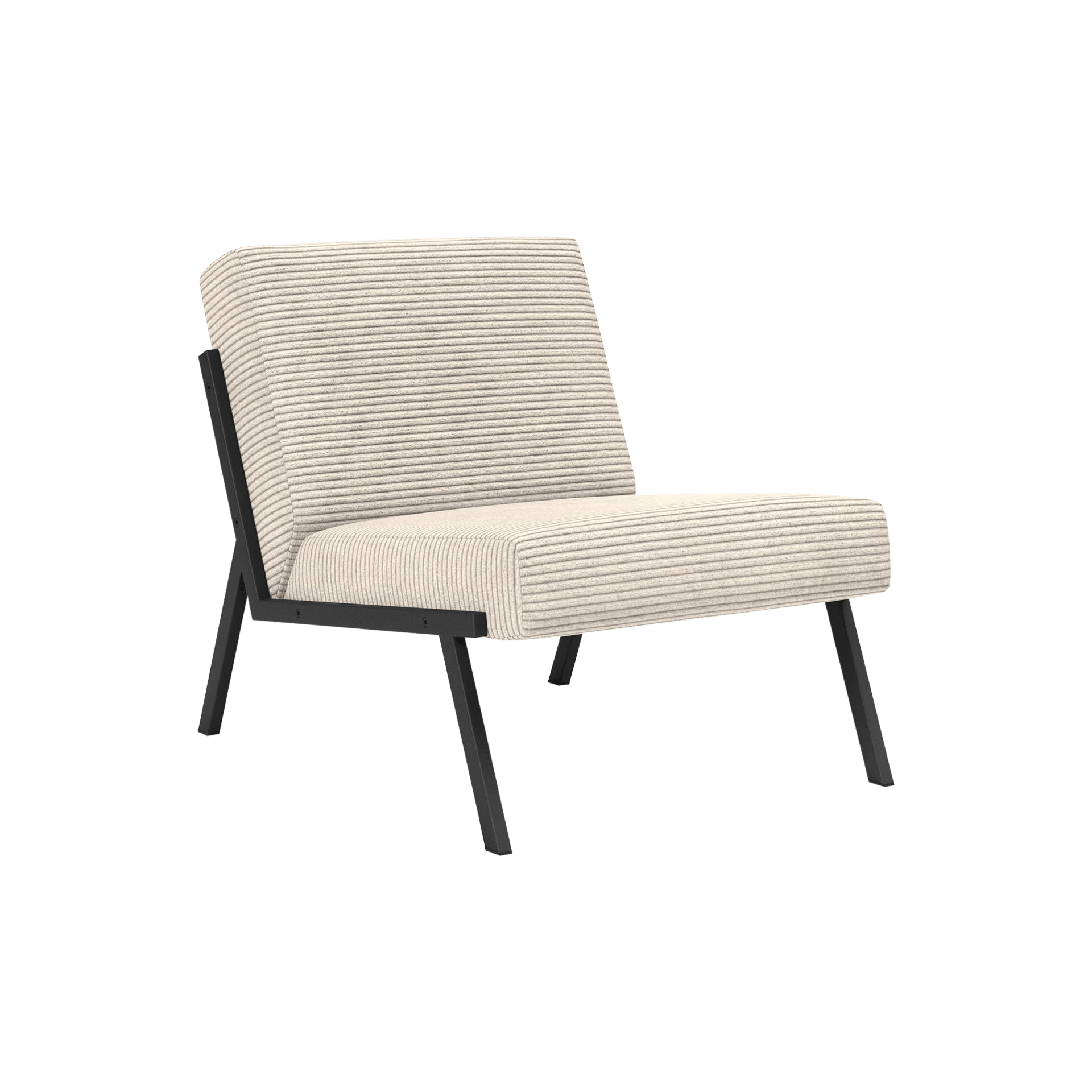 INNOVATION LIVING Sessel Vikko Bezug Corduroy Ivory 594 Fuß Schwarz INNOVATION LIVING Sessel Vikko Bezug Corduroy Ivory 594 Fuß Schwarz