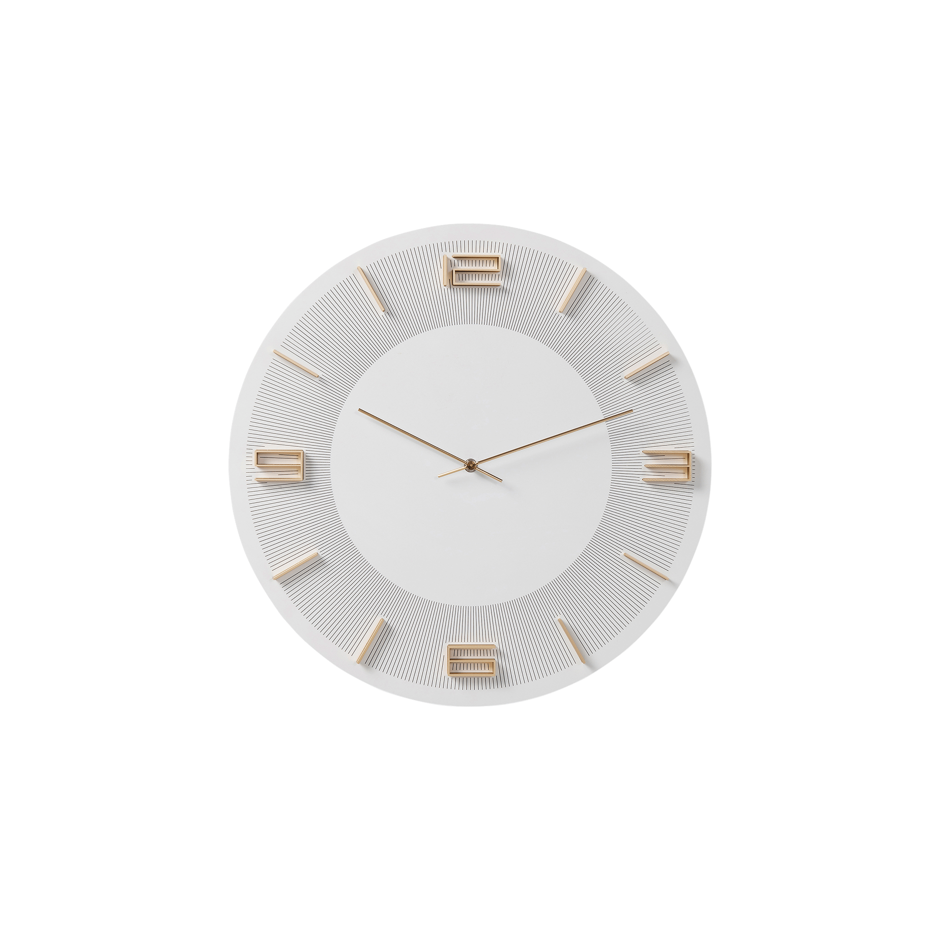 Kare Wanduhr Leonardo Weiß