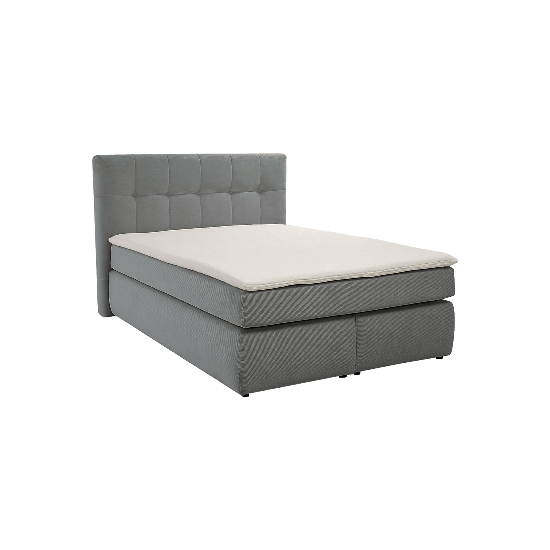 Boxspringbett Janina Grau 140x200 cm Boxspringbett Janina Grau 140x200 cm
