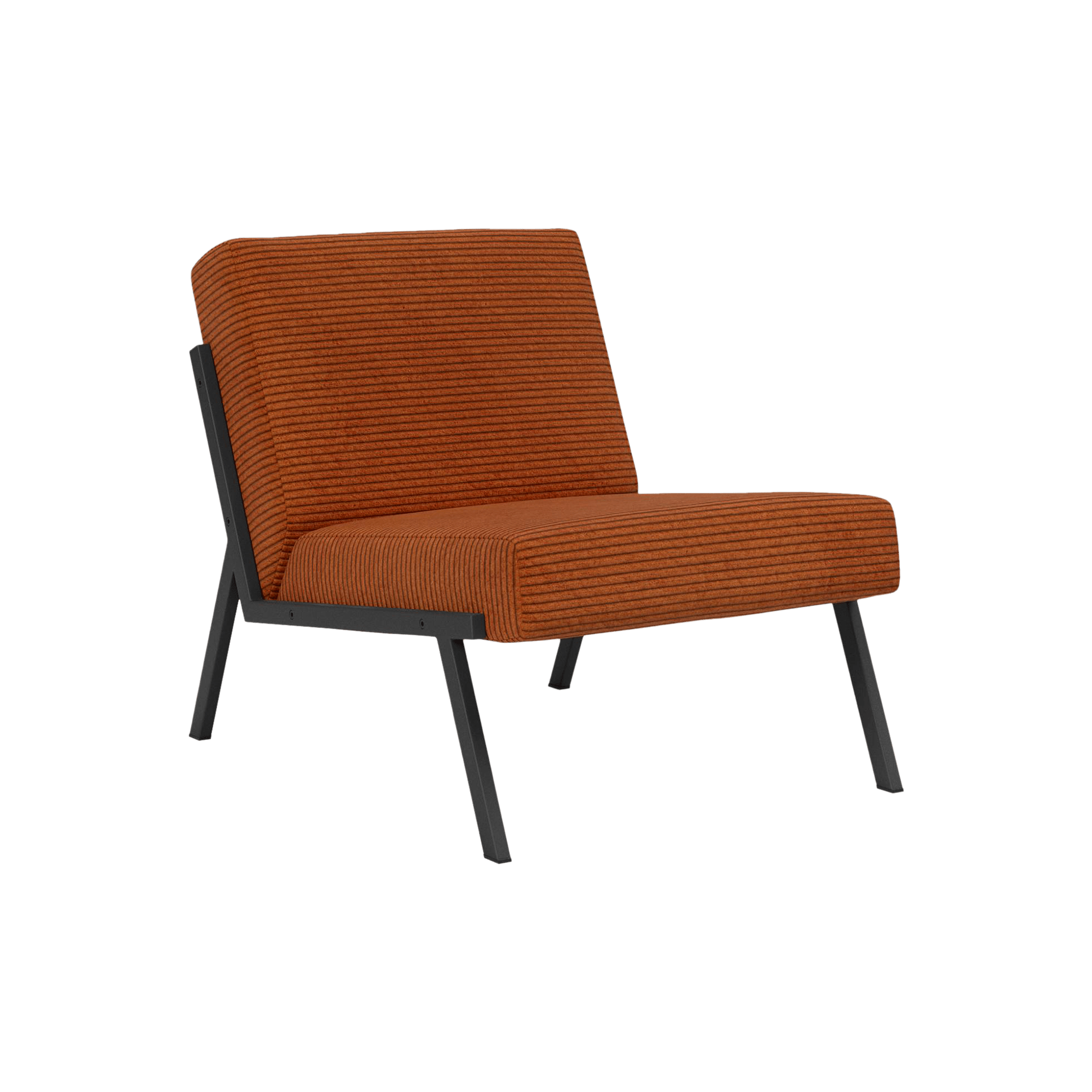 INNOVATION LIVING Sessel Vikko Bezug Corduroy Burnt Orange 595 Fuß Schwarz INNOVATION LIVING Sessel Vikko Bezug Corduroy Burnt Orange 595 Fuß Schwarz