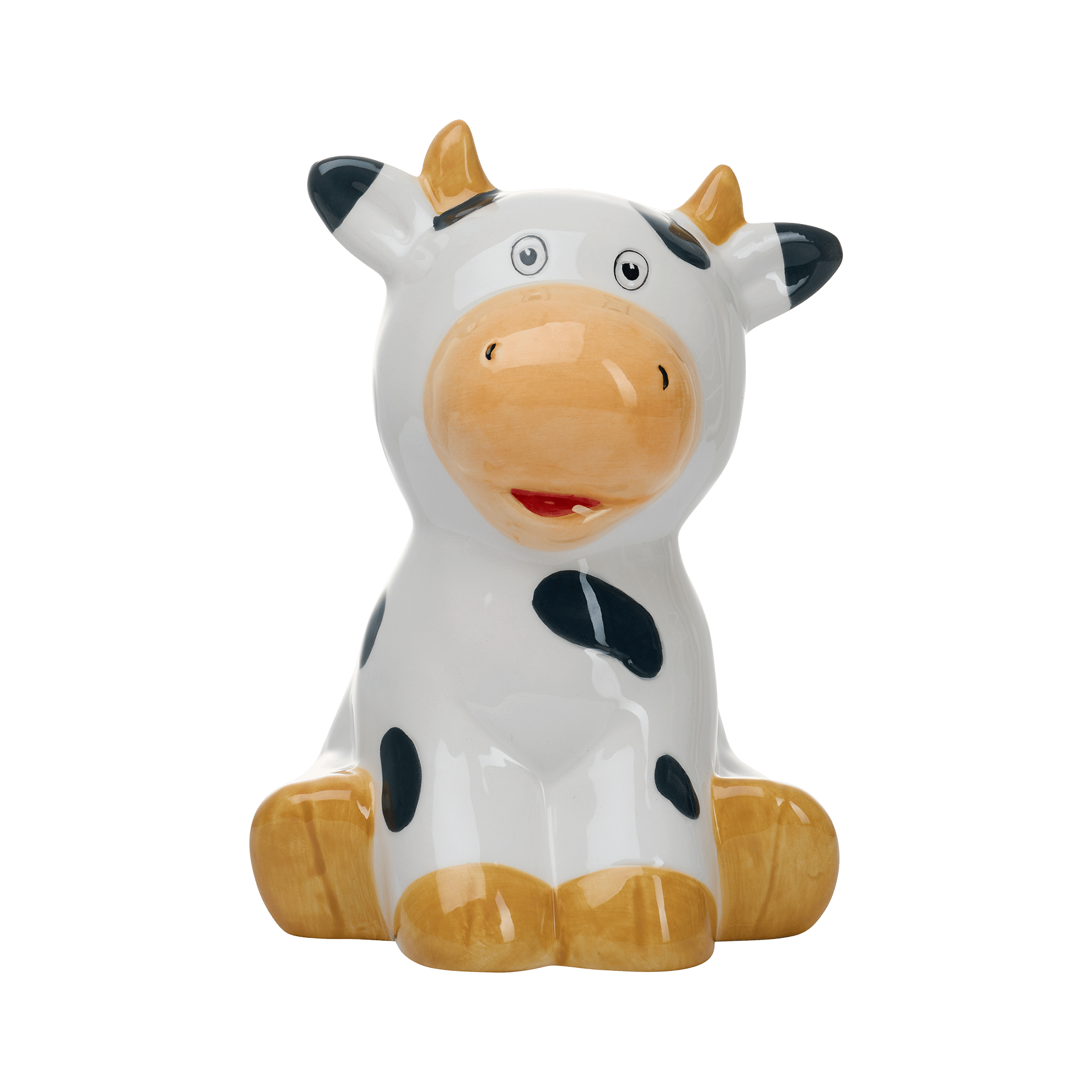 Spardose Tiere Weiß-Schwarz-Beige