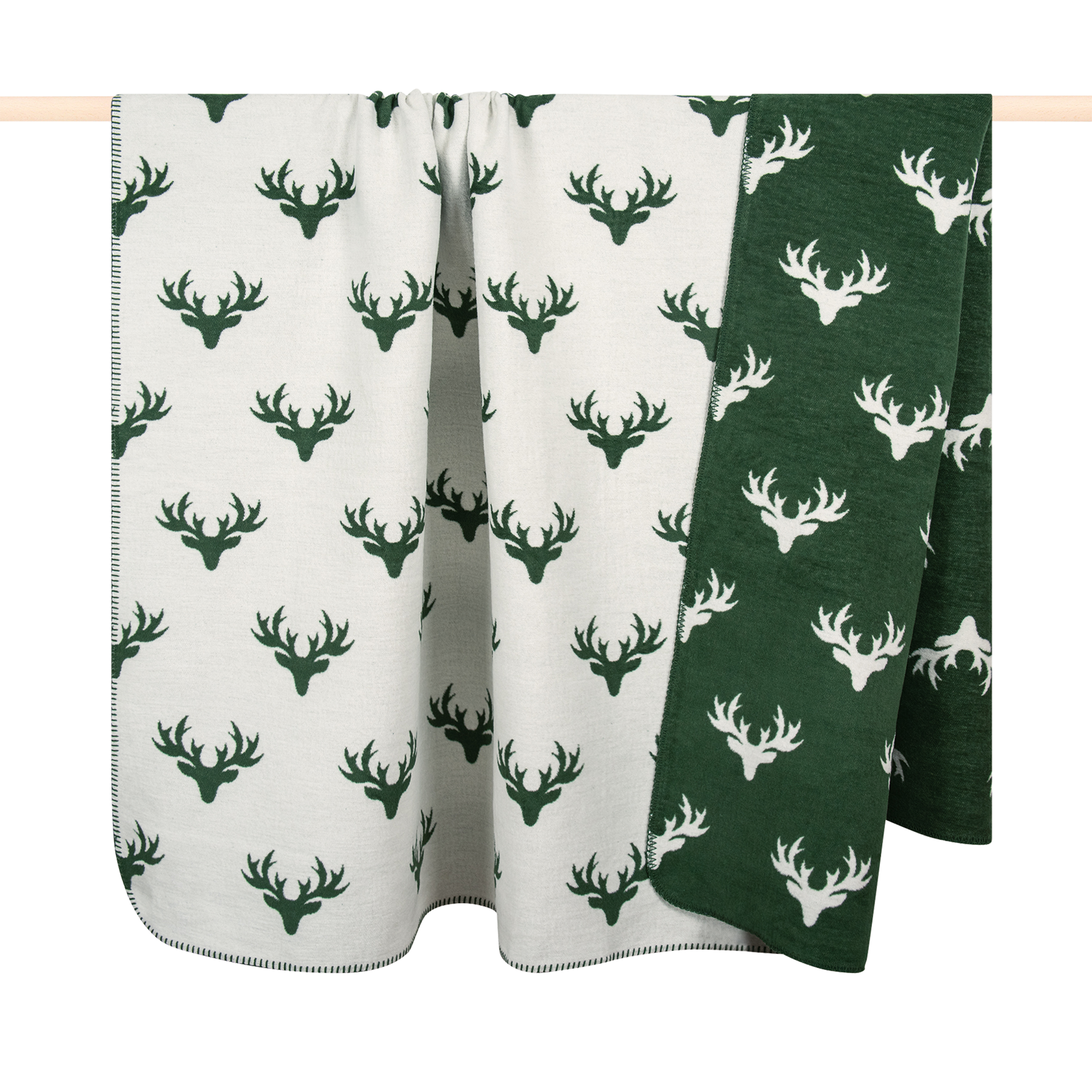 Decke Deer Green 150x200cm