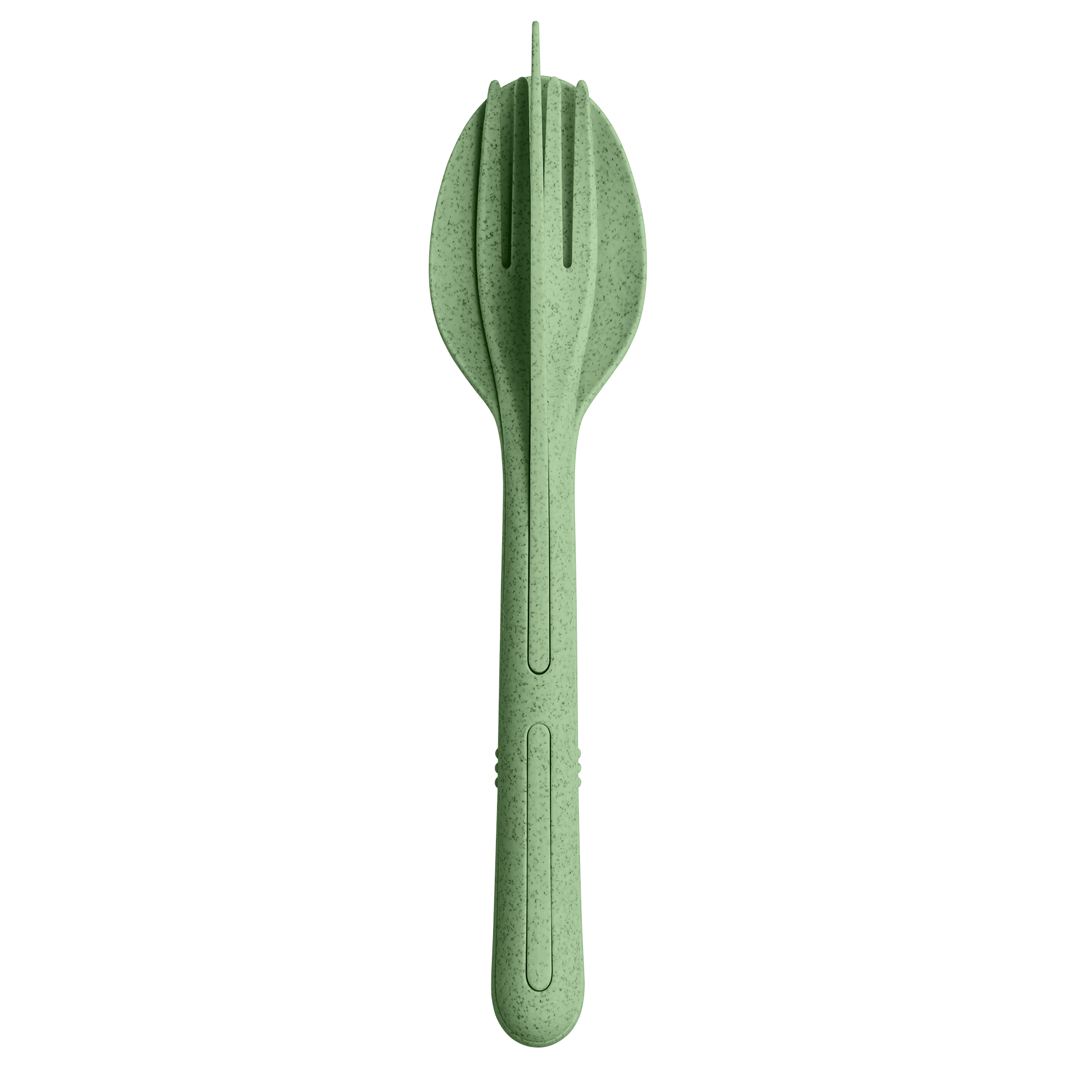 Besteck-Set KLIKK nature leaf green