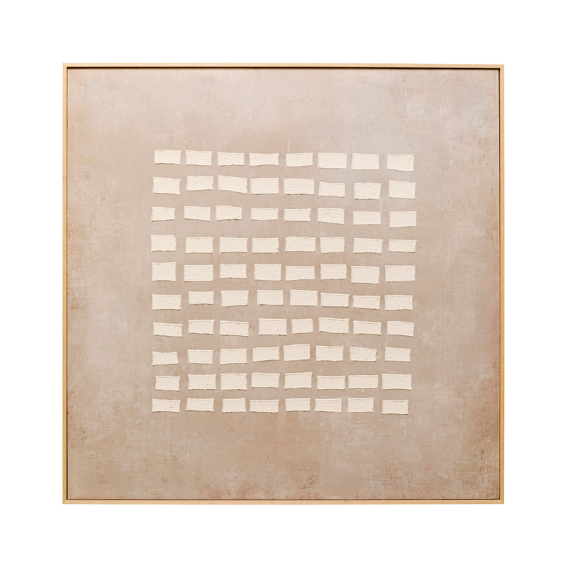 Kare Bild Art Row Beige