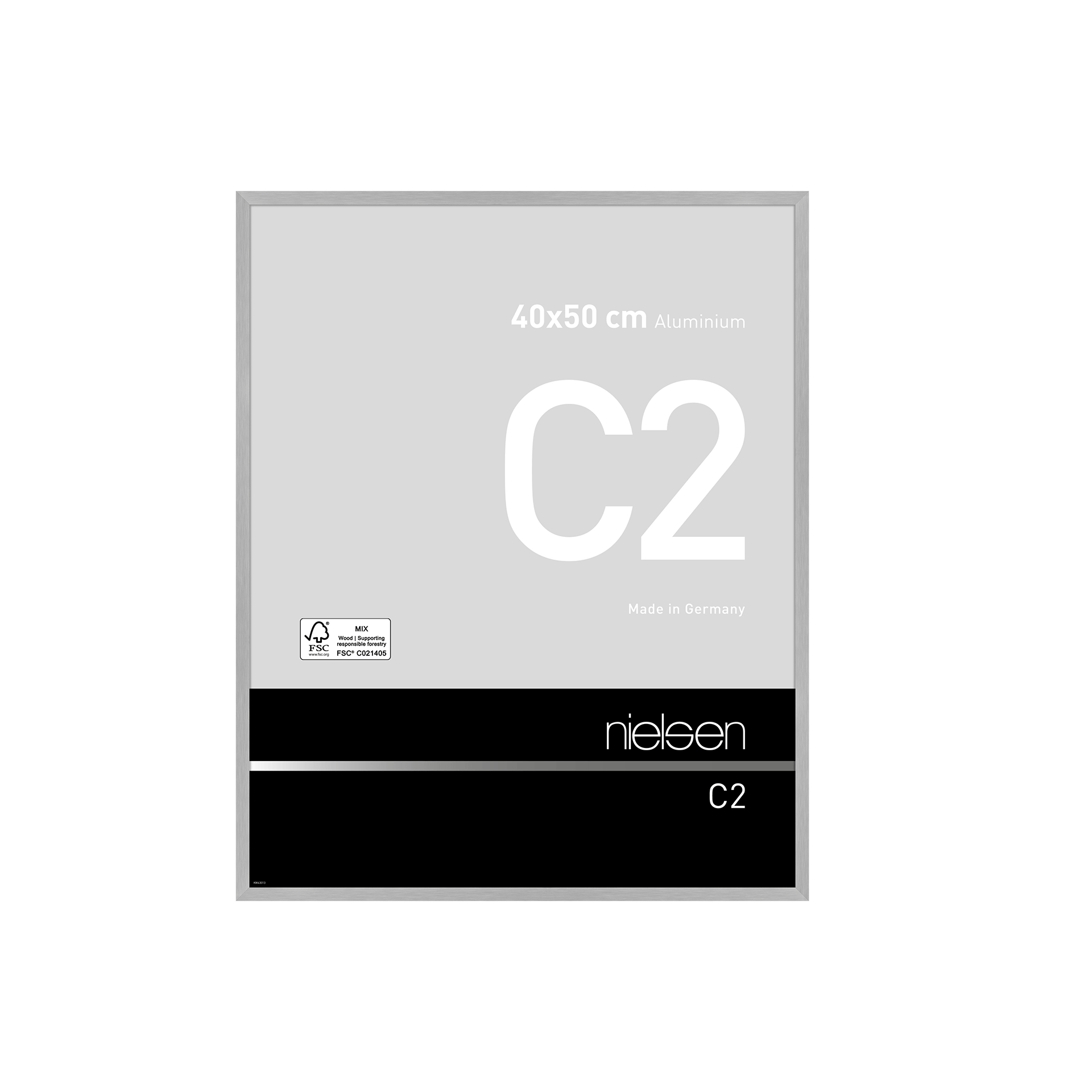 Bilderrahmen C2 Struktur silber matt