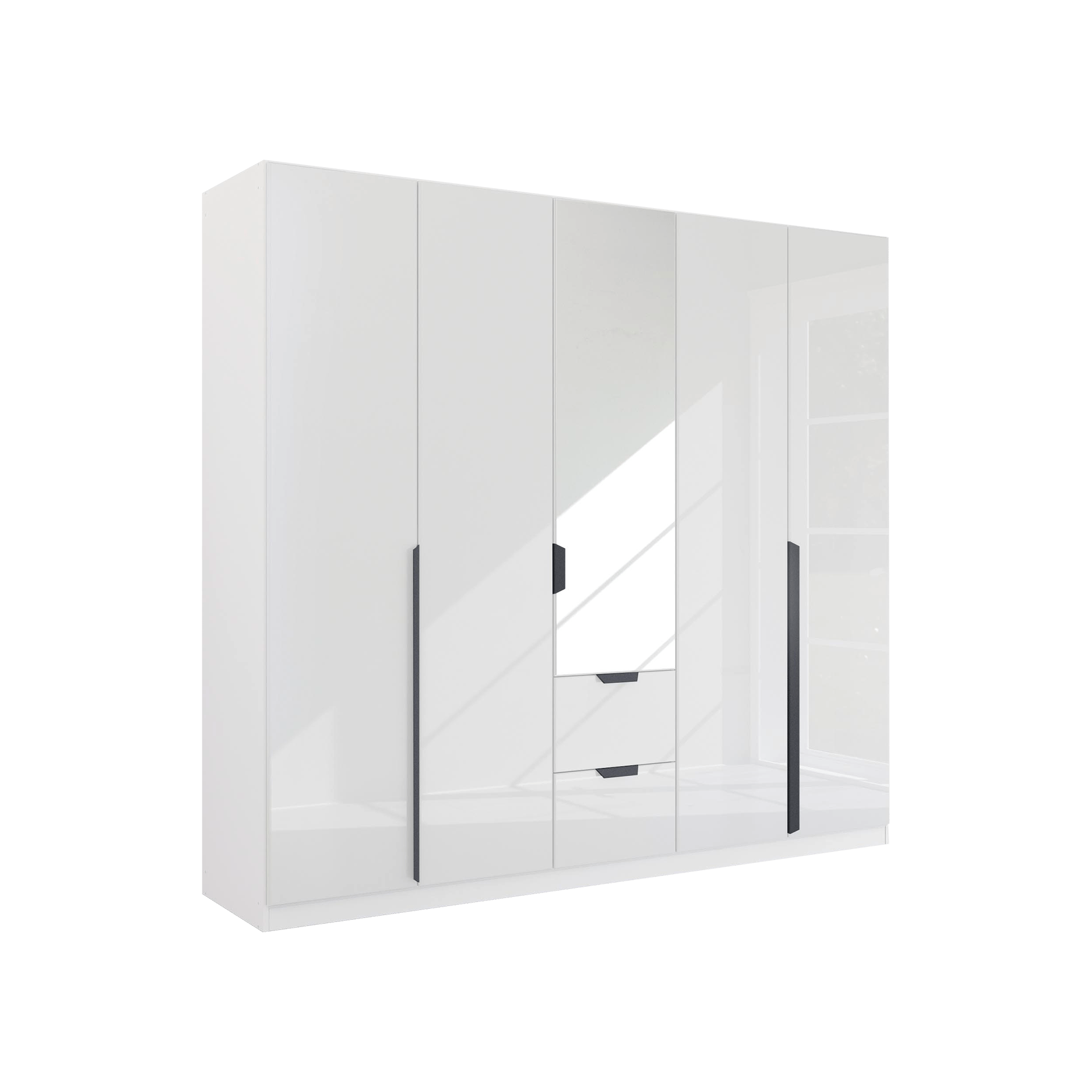 Drehtürenschrank Mood 5-türig Grau 54*226*210