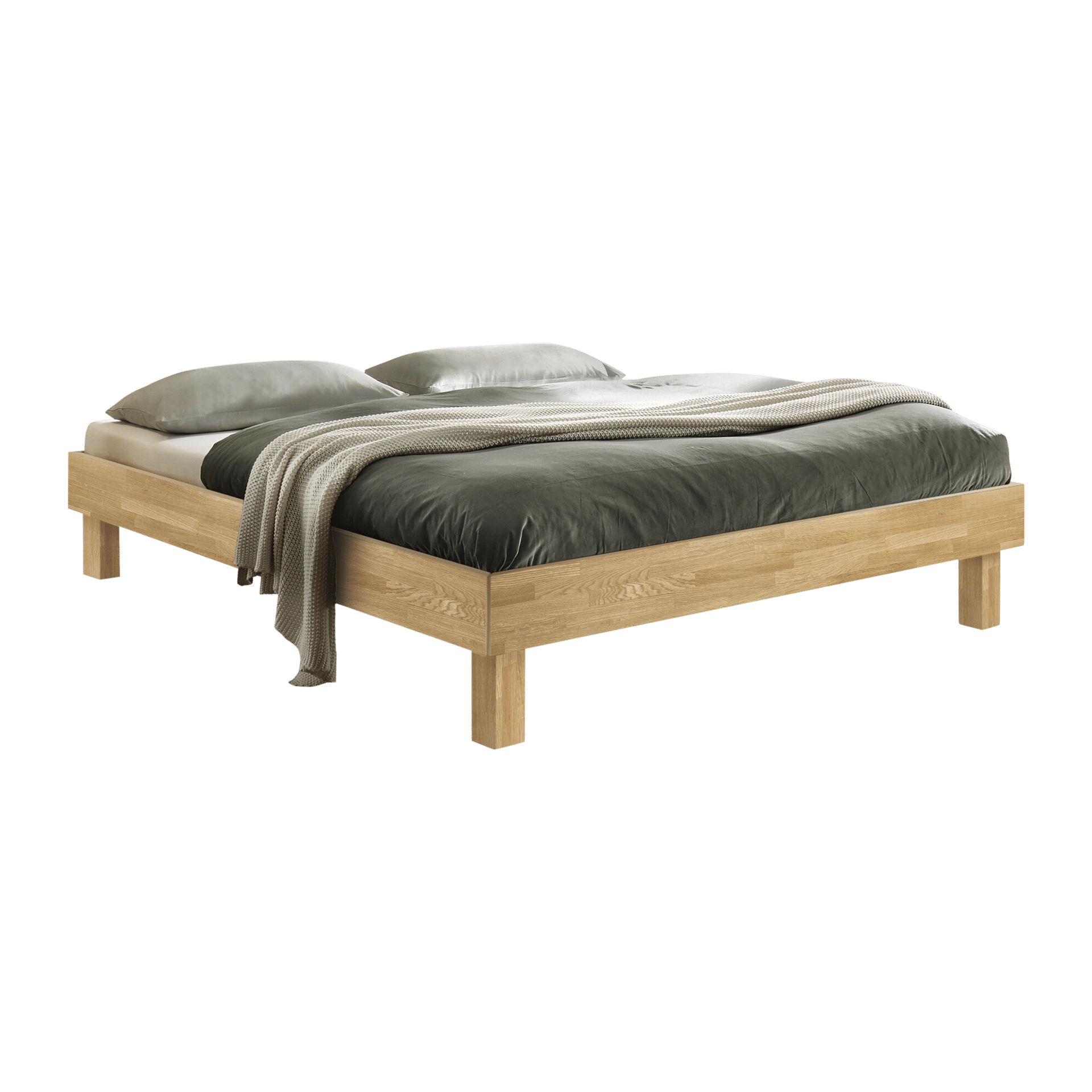 HASENA Bett Rapallo Gestell Eiche Bianco 100x200 cm
