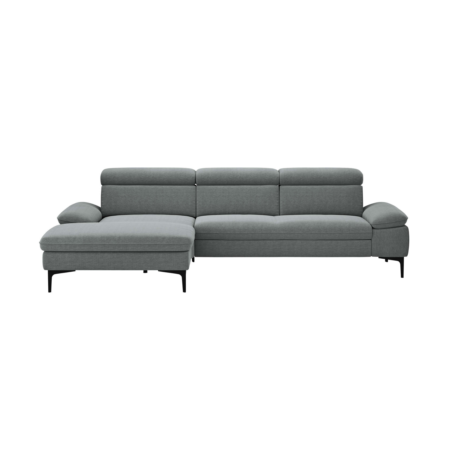 Global wohnen Ecksofa Felipa Plump Rücken echt, Kopfteilverstellung Global wohnen Ecksofa Felipa Plump Rücken echt, Kopfteilverstellung