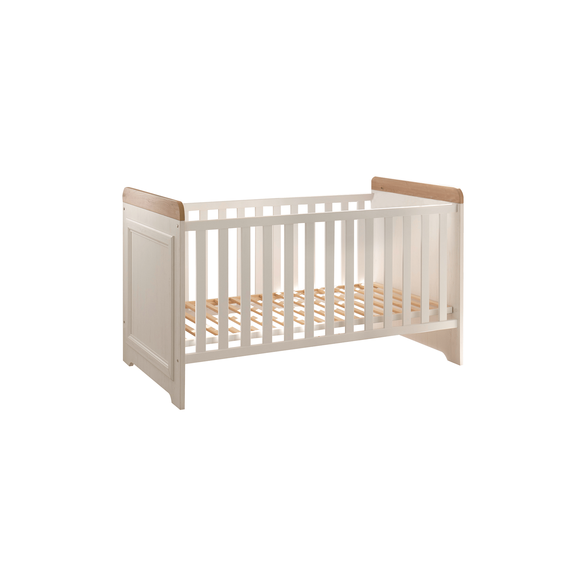 Zauberzwerg Babybett Jule 70x140 cm Weiß