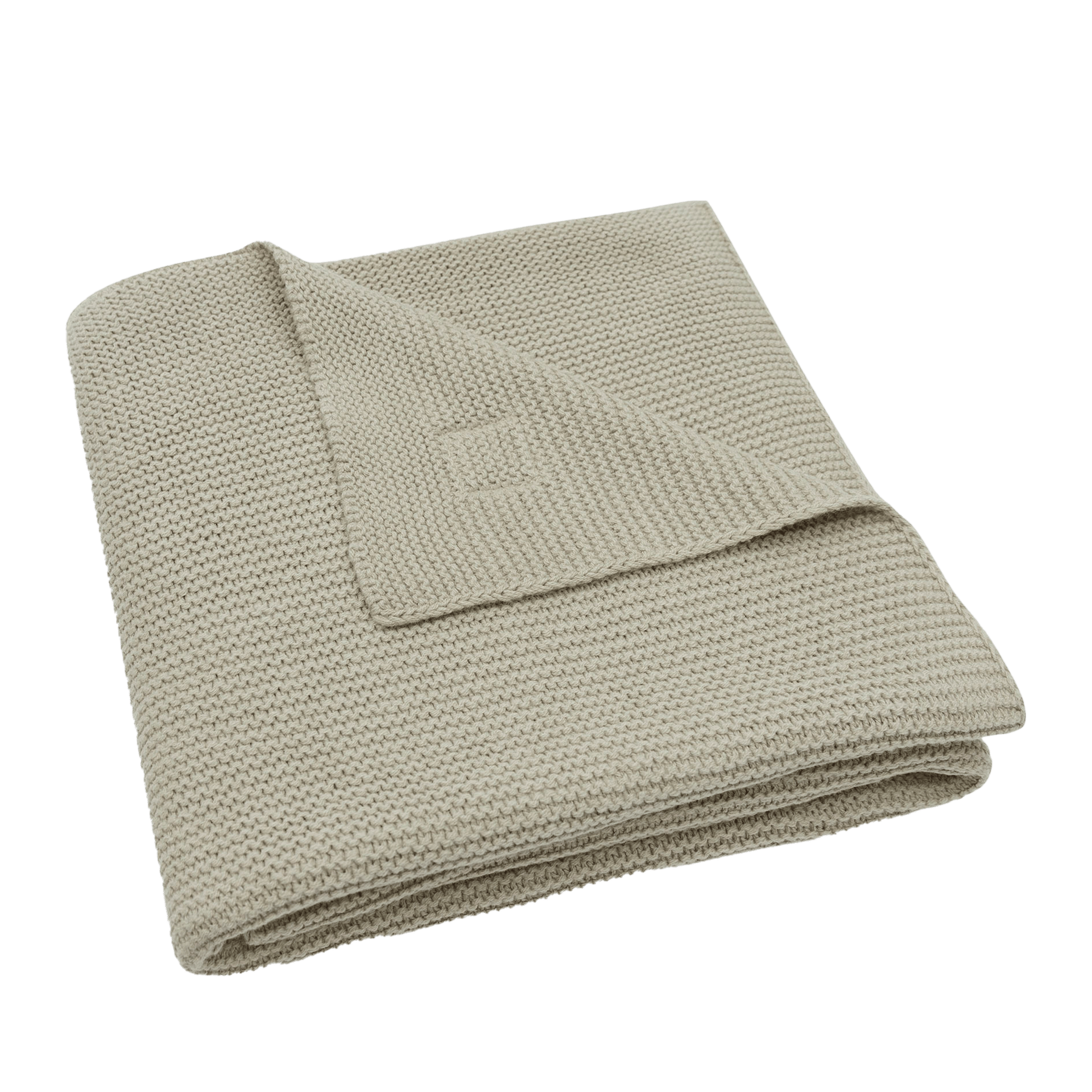 Decke Wiege Basic Knit Grün