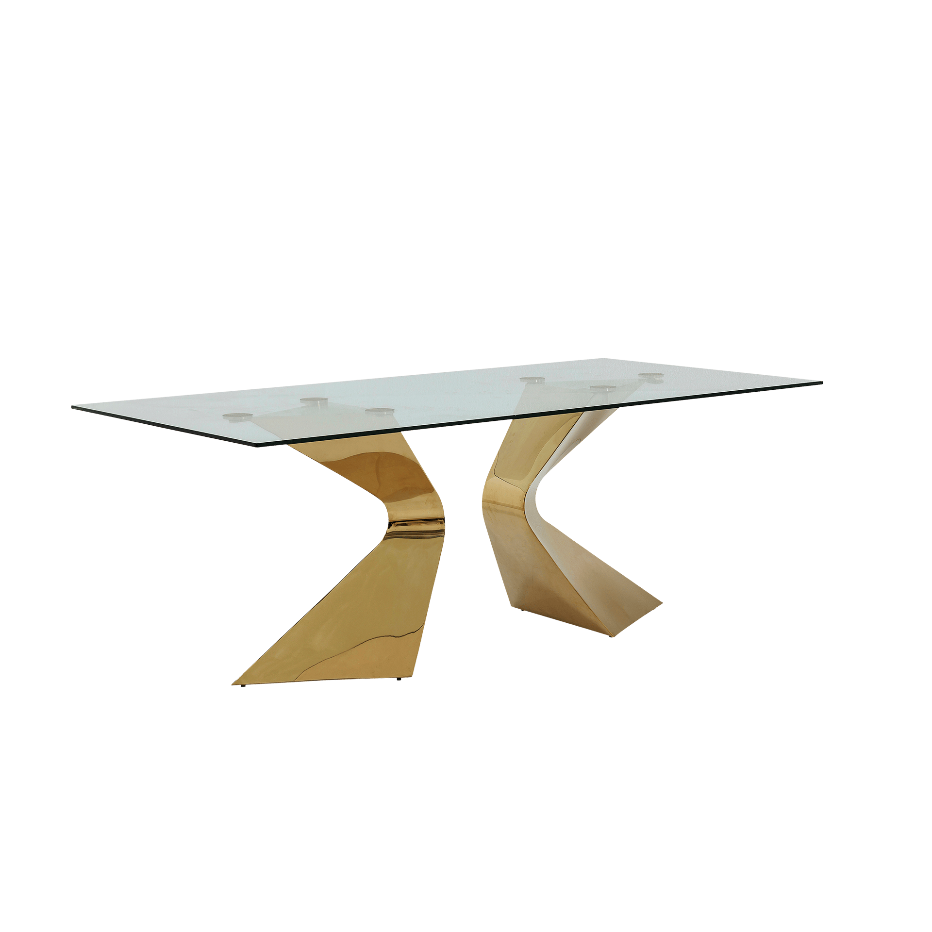 Kare Esstisch Gloria Gold Glasplatte 200*100 Kare Esstisch Gloria Gold Glasplatte 200*100