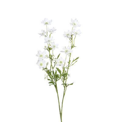 Kunstblume Mini-Cosmea-Zweig Cream