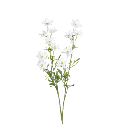Kunstblume Mini-Cosmea-Zweig Cream