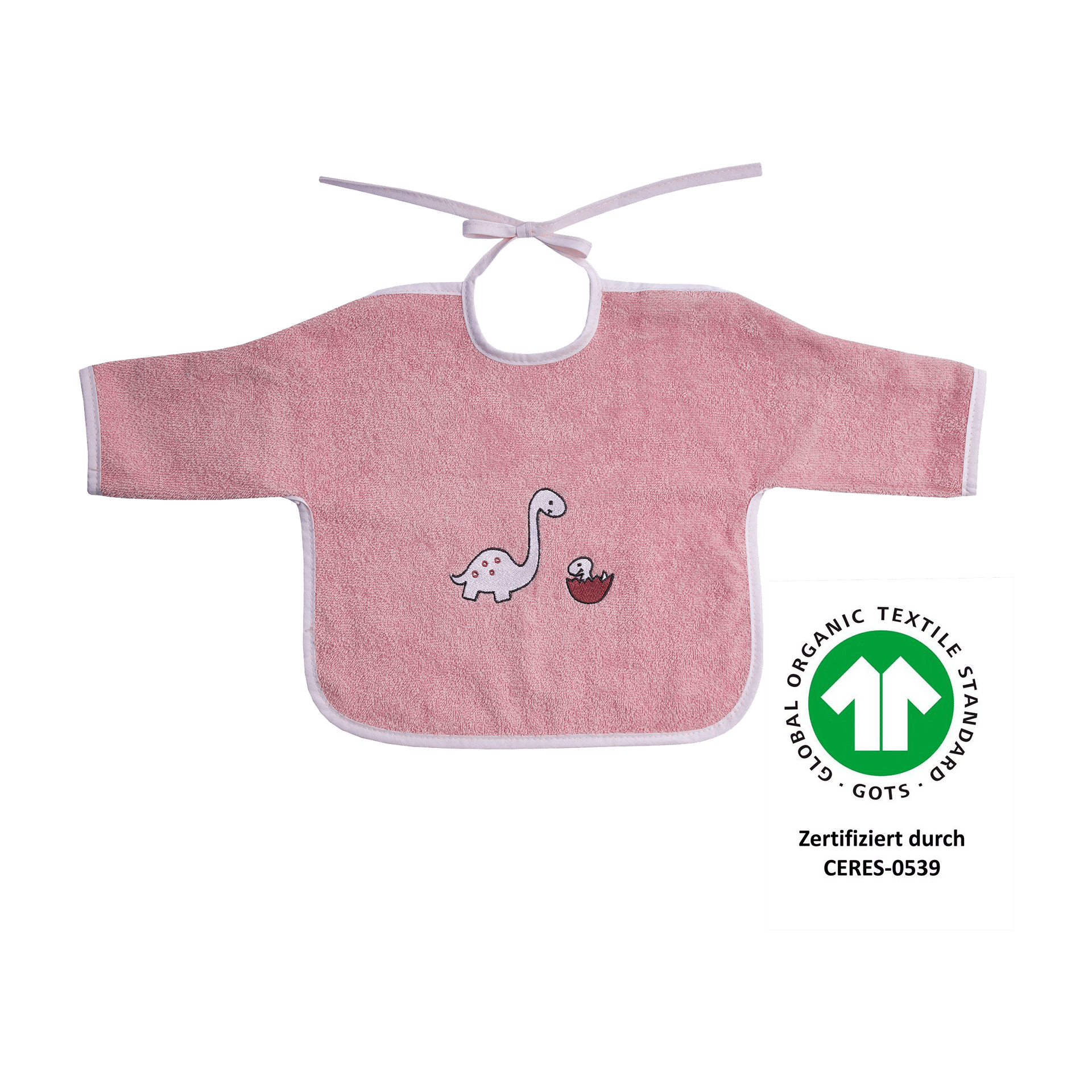 Lätzchen Dinofamilie rosa