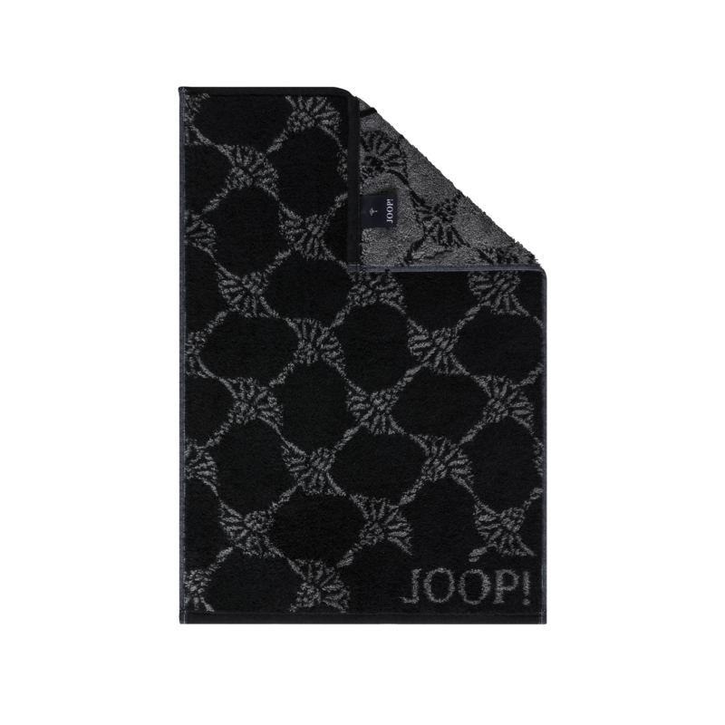 JOOP! Gästehandtuch Cornflower Schwarz 30x50cm JOOP! Gästehandtuch Cornflower Schwarz 30x50cm