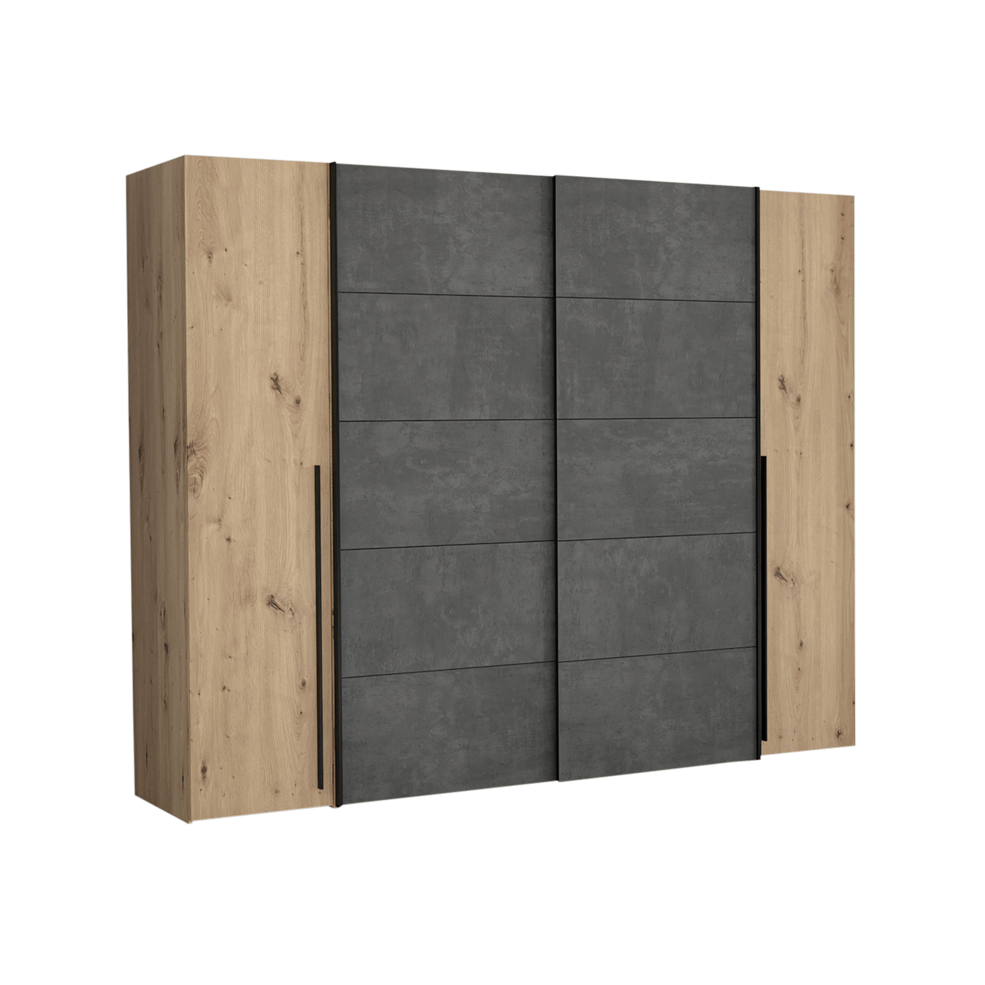 Schwebetürenschrank Nashville Eichefarben 61.2*270.3*210