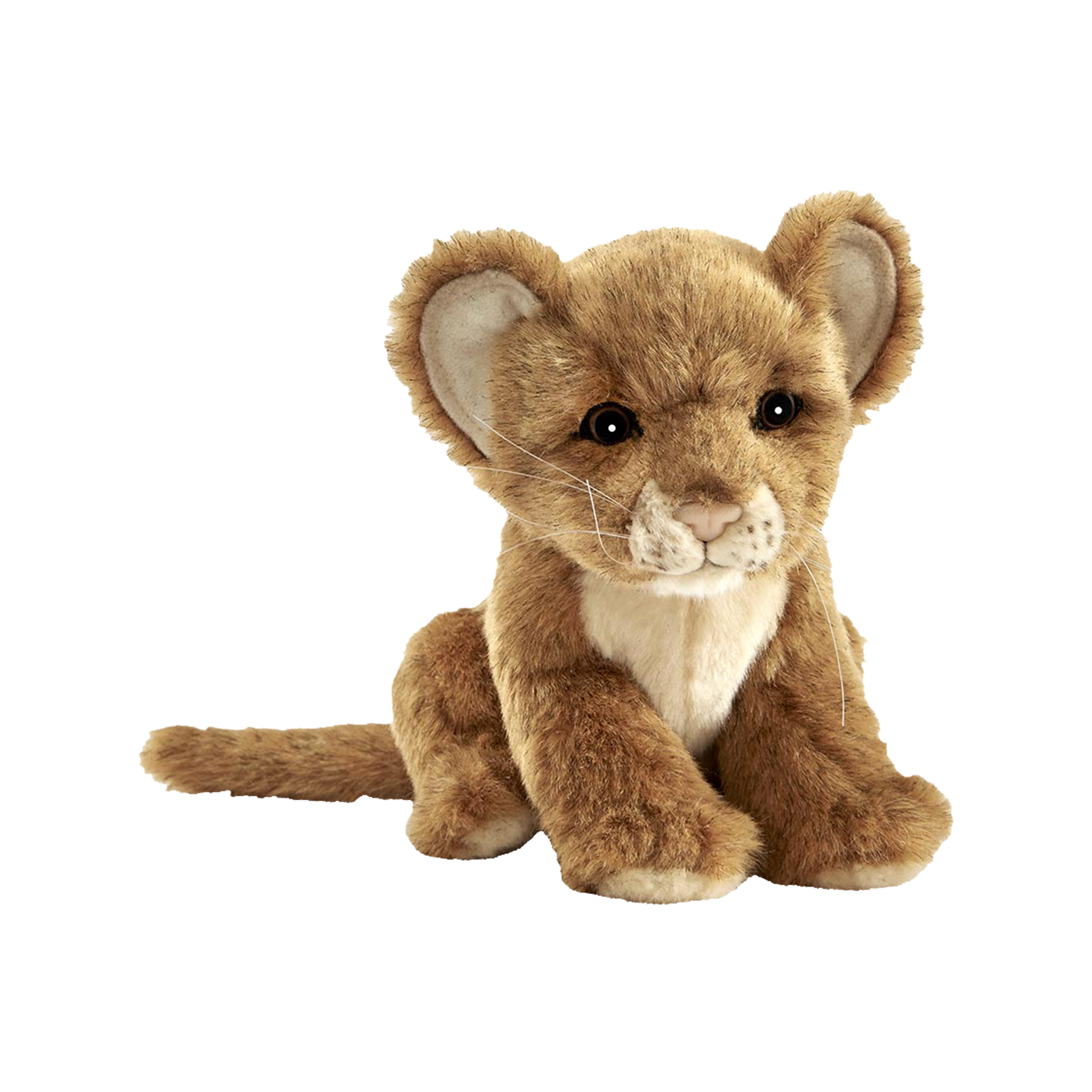 Plüschtier Löwe Baby Sitzend Braun