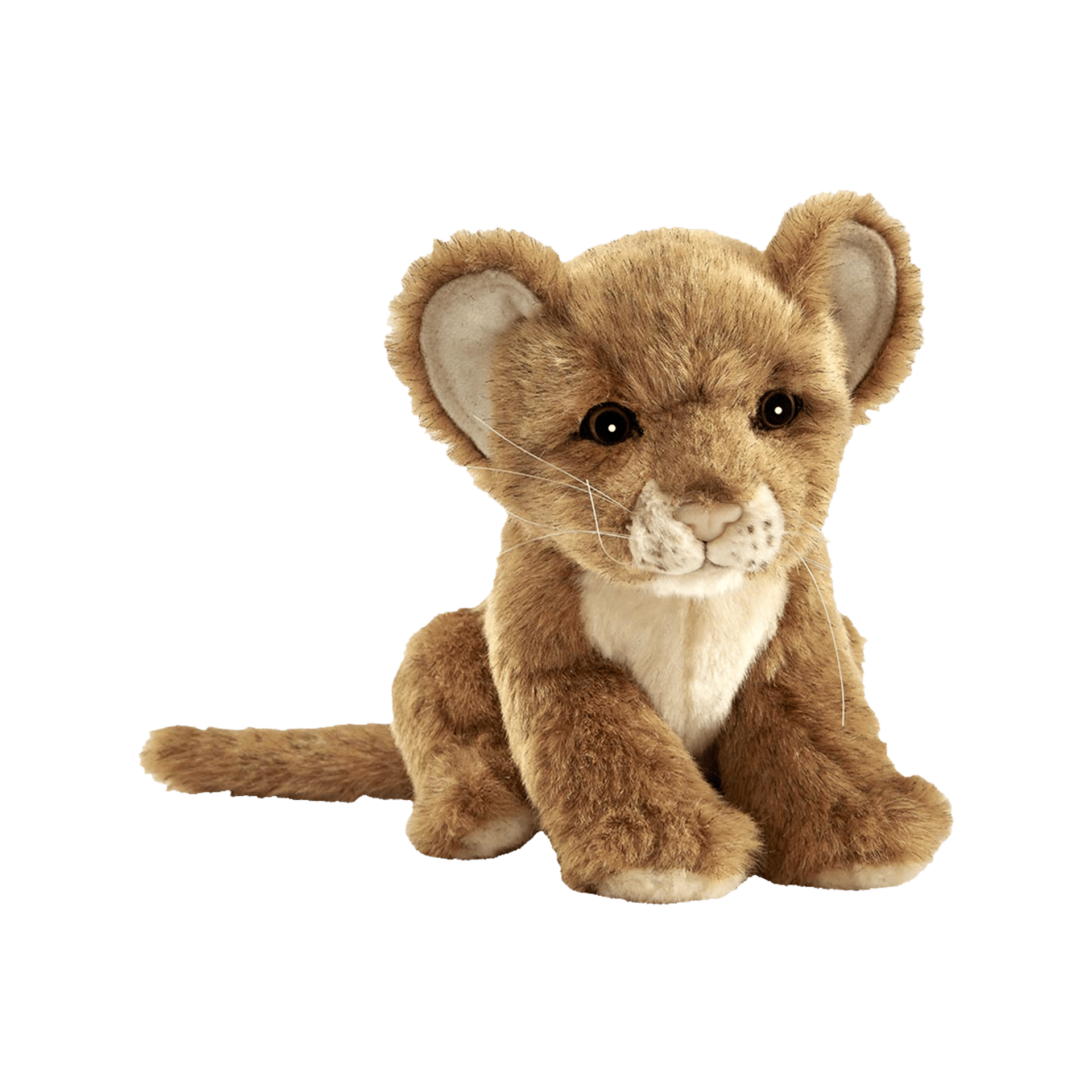 Plüschtier Löwe Baby Sitzend Braun