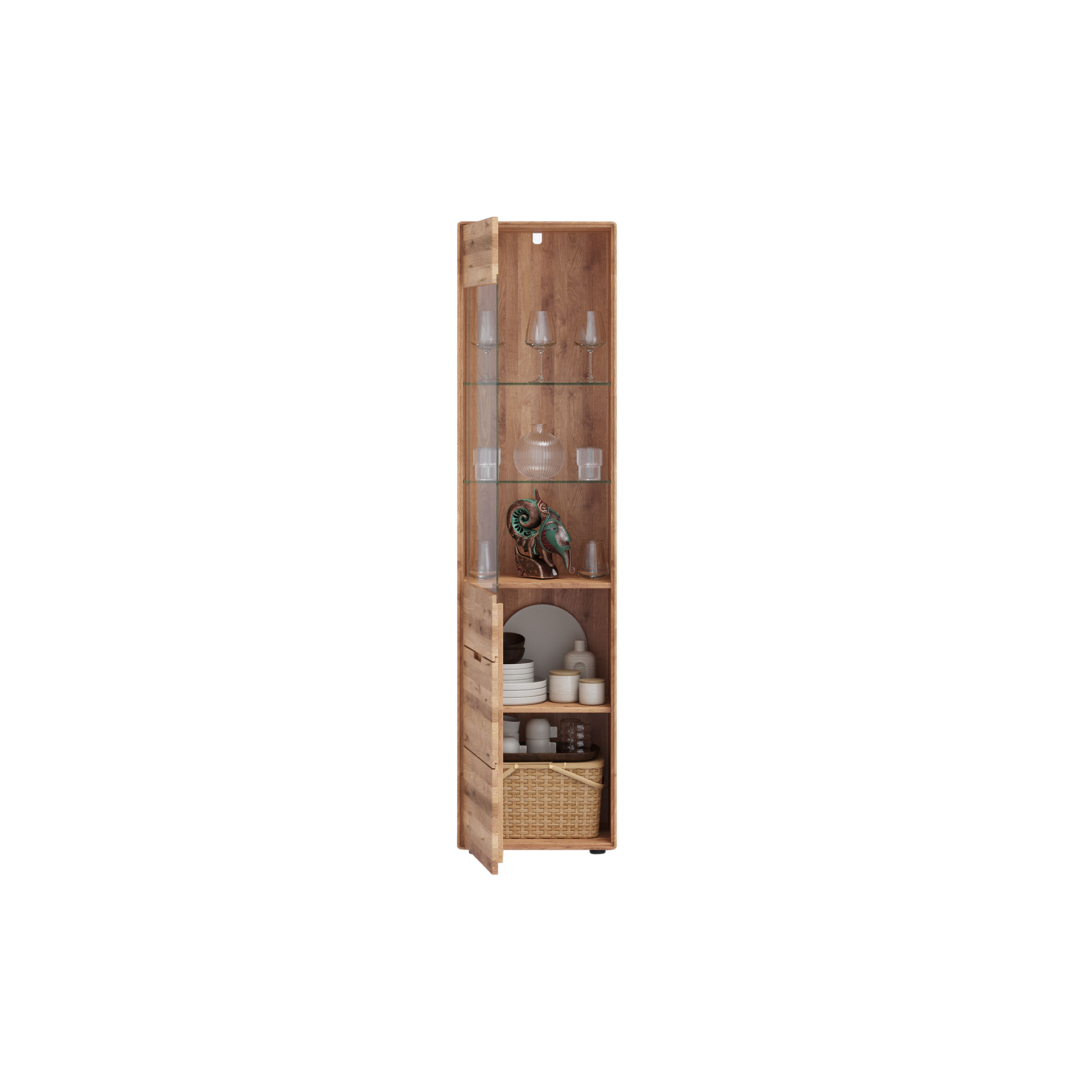 Vitrine Newcastle Eichefarben Vitrine Newcastle Eichefarben