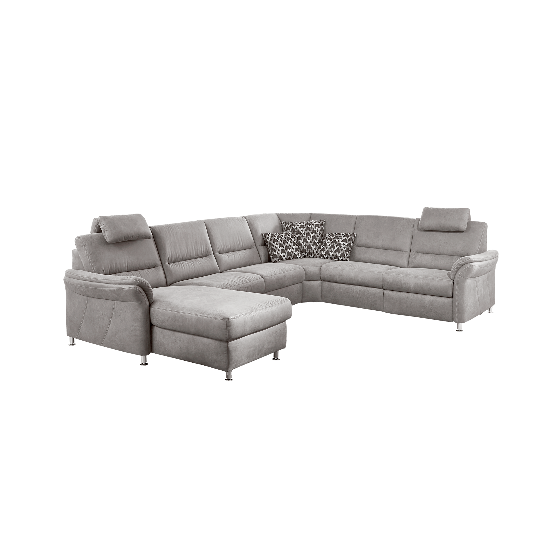 Flexmaster Wohnlandschaft Danny Grau Gestell langer Schenkel rechts Flexmaster Wohnlandschaft Danny Grau Gestell langer Schenkel rechts