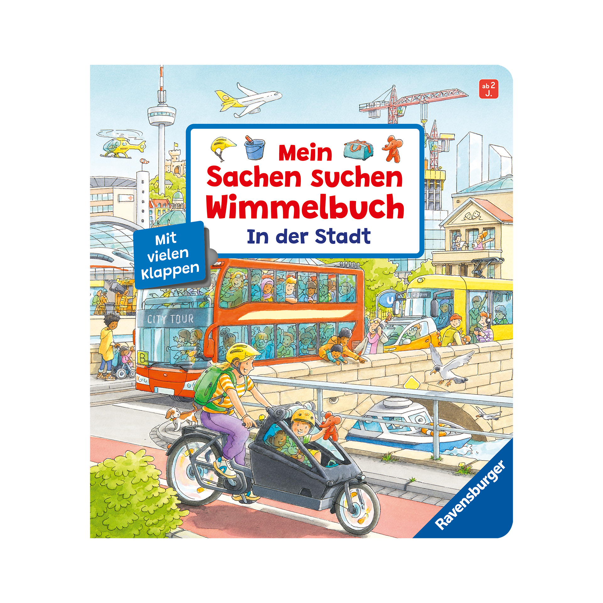 Buch In der Stadt (Wimmelbuch) Mehrfarbig
