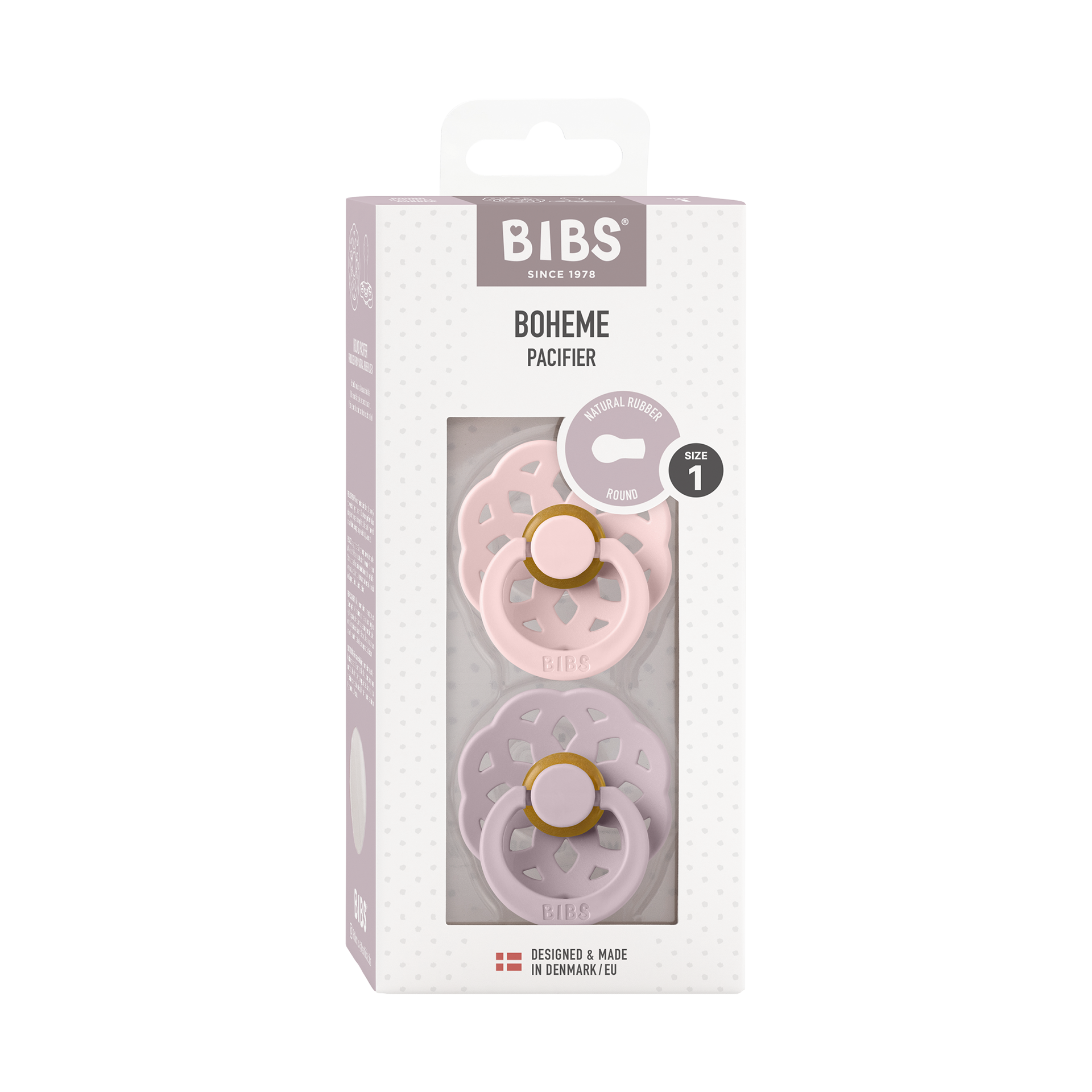 Schnuller BIBS Boheme Blossom & Dusky Lilac