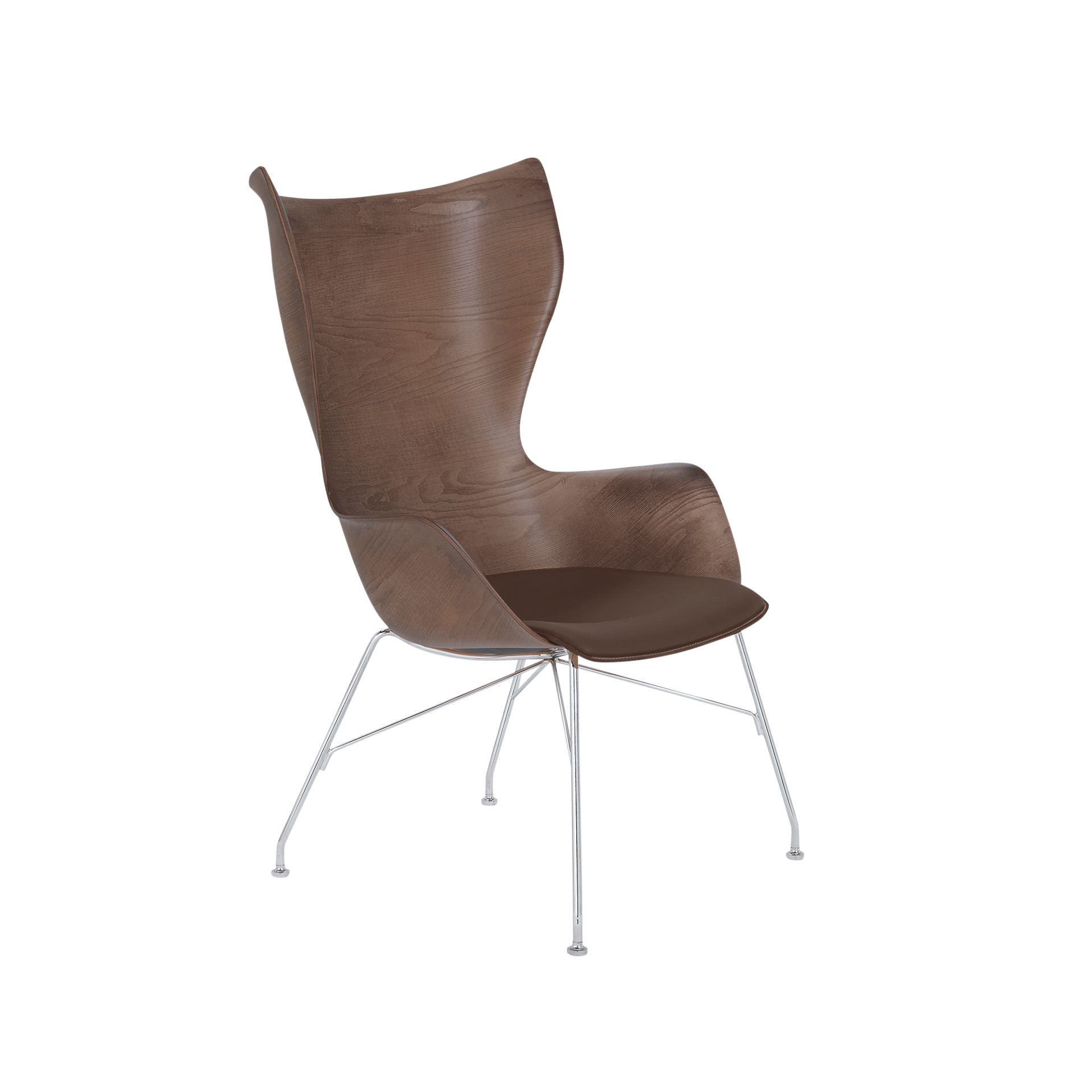 Kartell® Sessel K/Wood Braun Kartell® Sessel K/Wood Braun