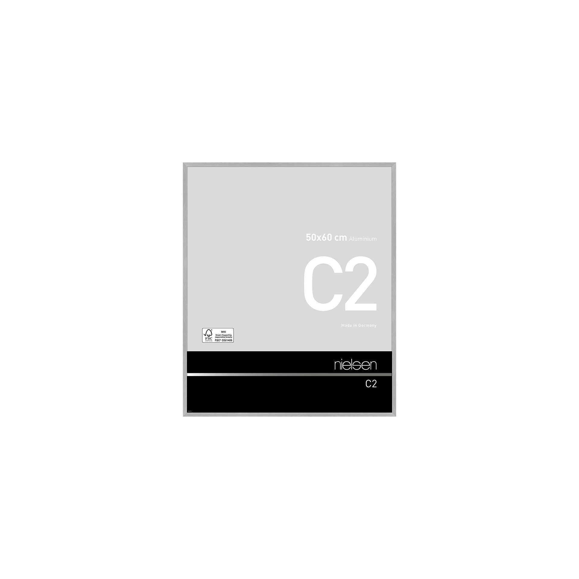 Bilderrahmen C2 Struktur silber matt