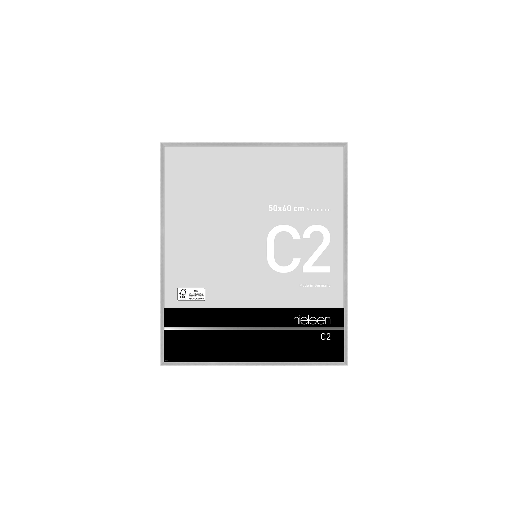 Bilderrahmen C2 Struktur silber matt