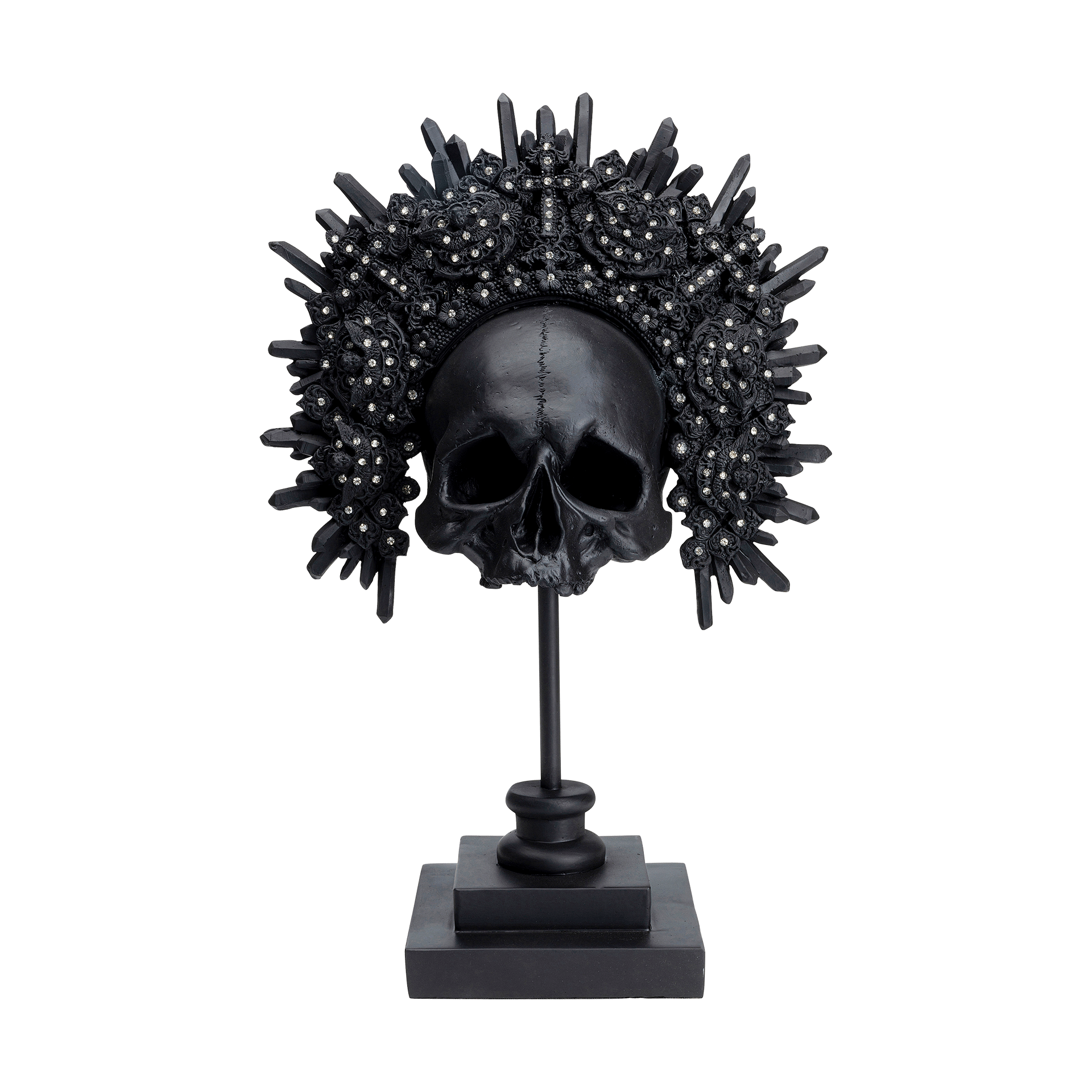 Kare Dekofigur King Skull Schwarz