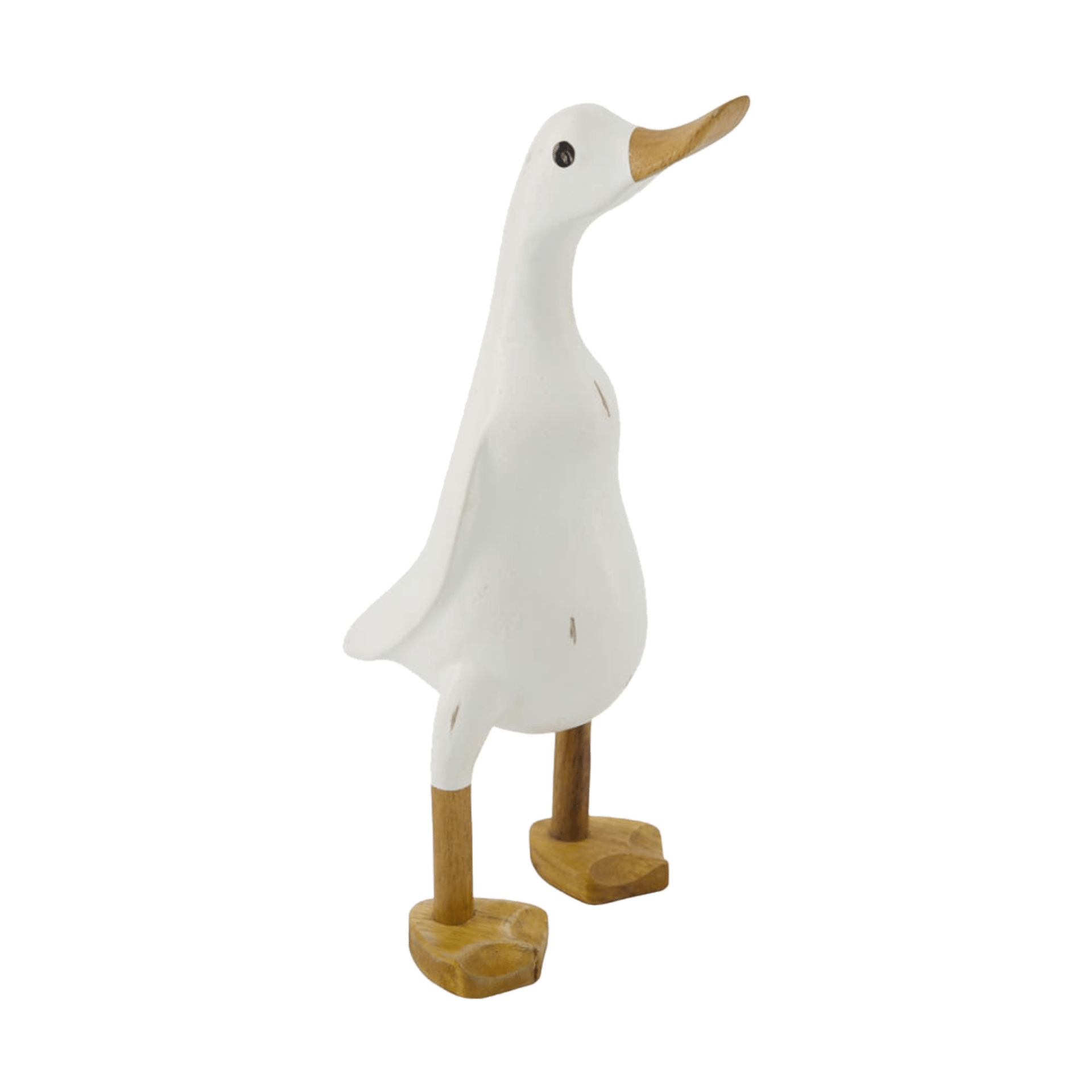 Dekofigur Ente Weiß-Natur