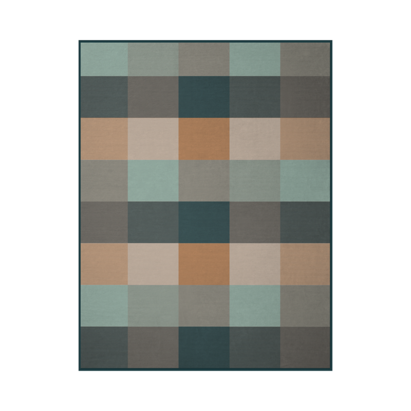 Biederlack Decke Chess Blau-Beige 150x200cm Biederlack Decke Chess Blau-Beige 150x200cm