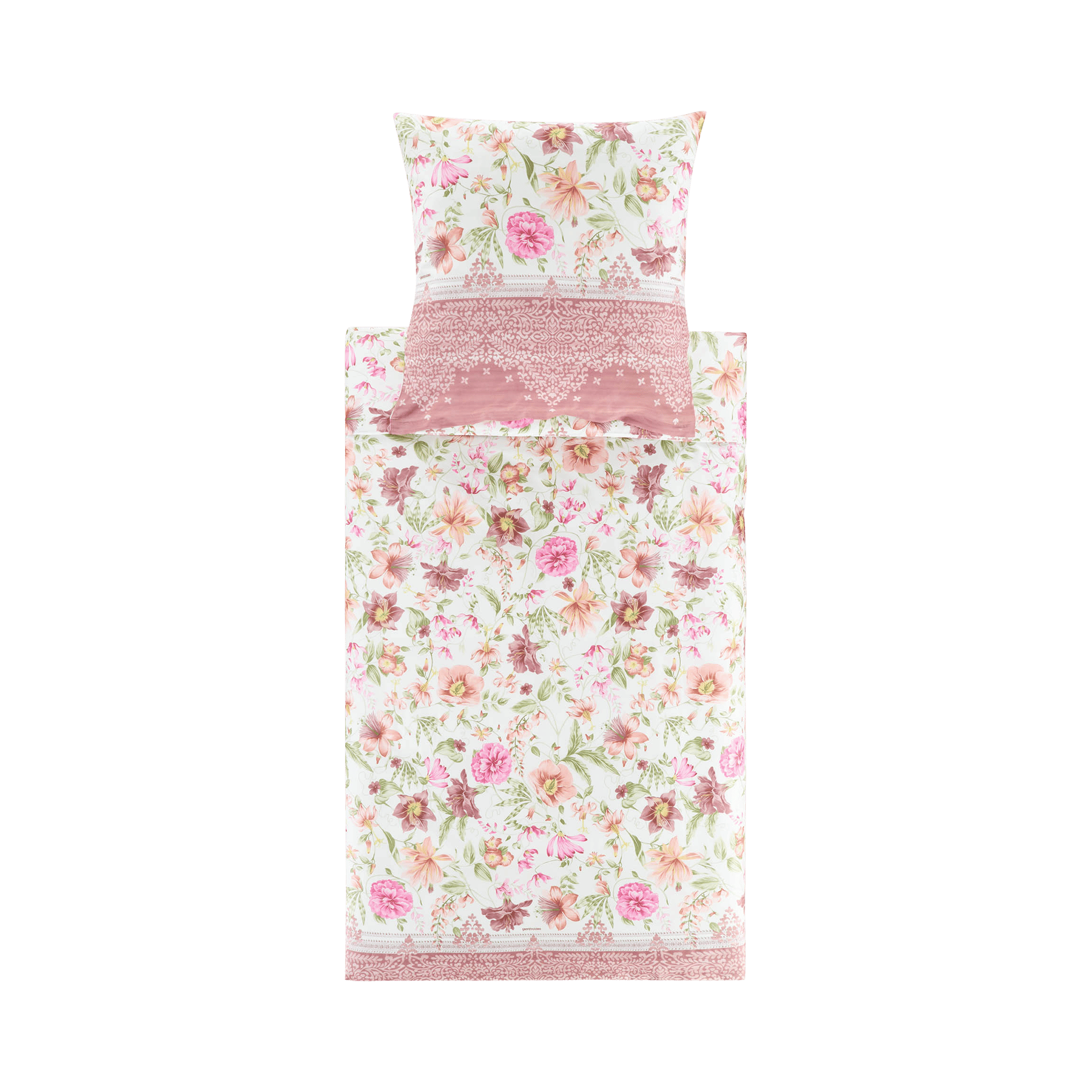Satin Bettwäsche Casablanca P1 Pink 135x200cm Satin Bettwäsche Casablanca P1 Pink 135x200cm