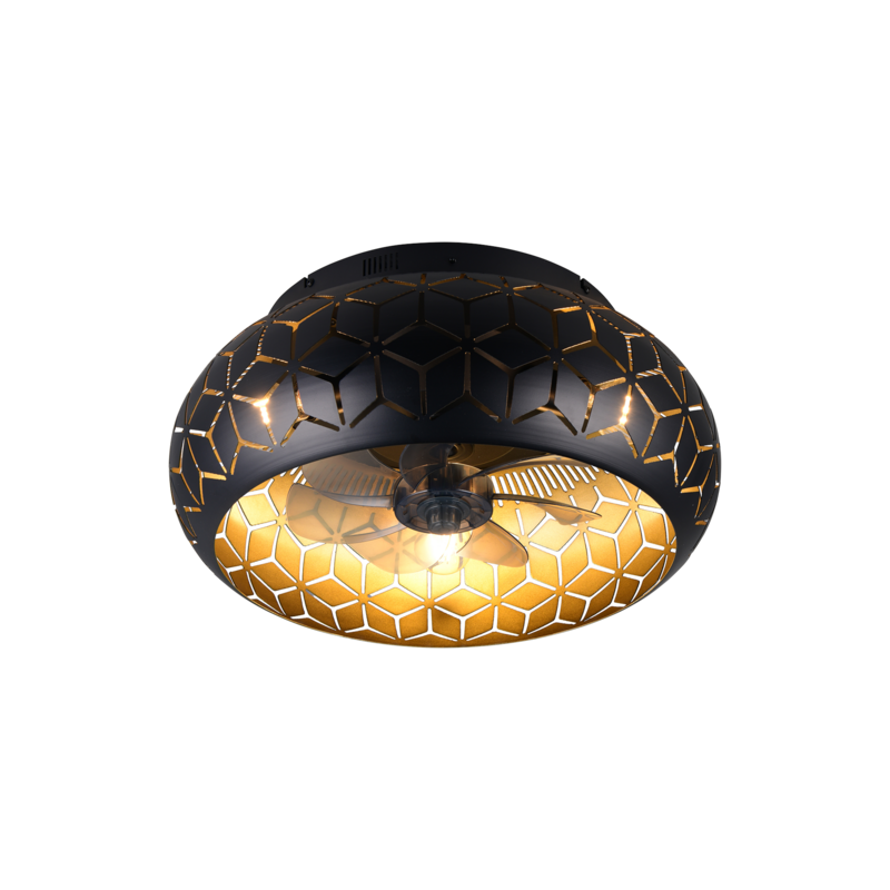 Ventilator Bidar Schwarz-Gold