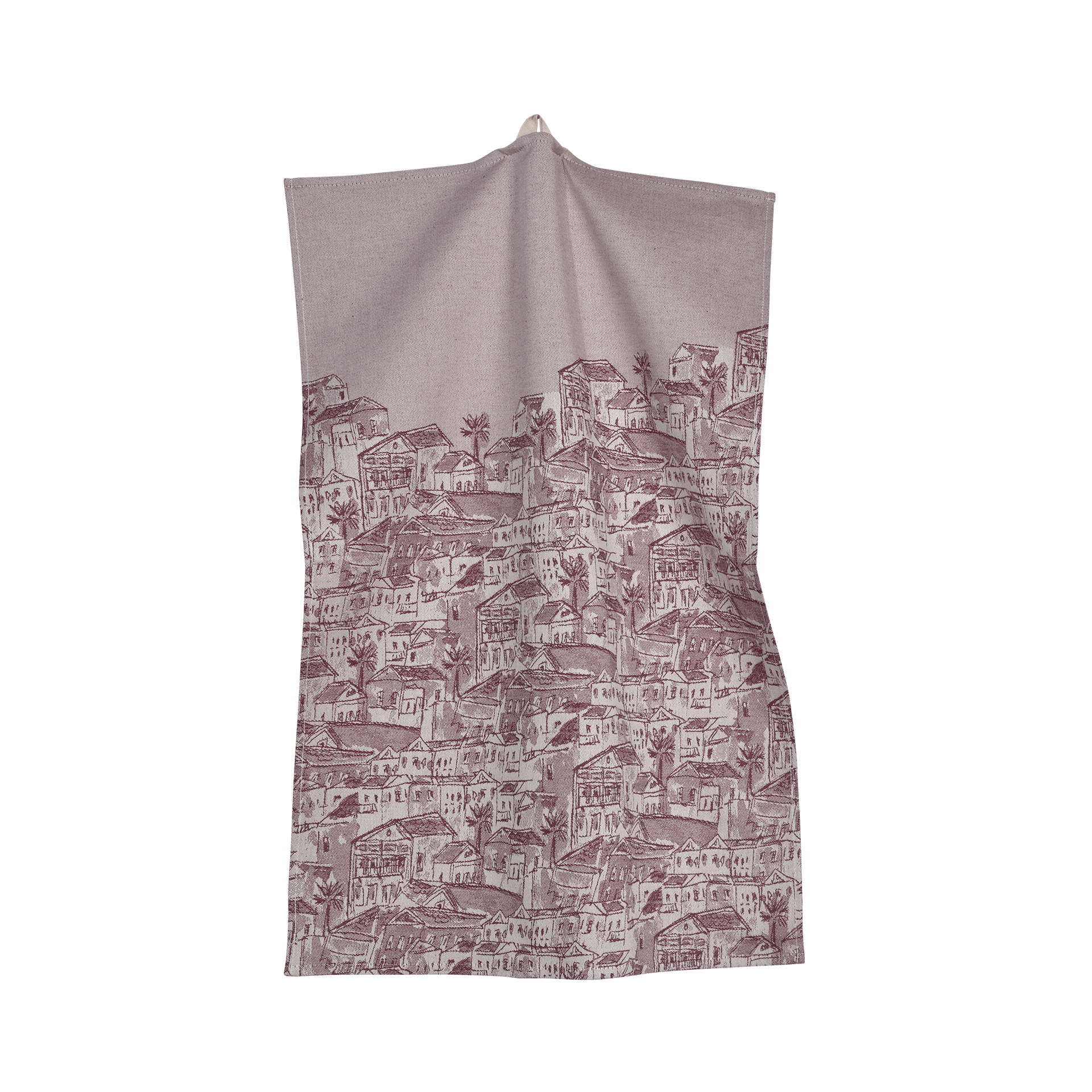 Geschirrhandtuch Symi Burgundy 50x70