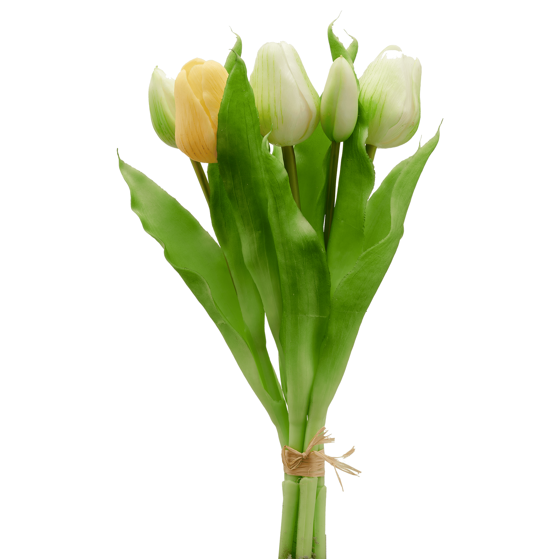 Kunstblume CREATIV green Gelb Weiß