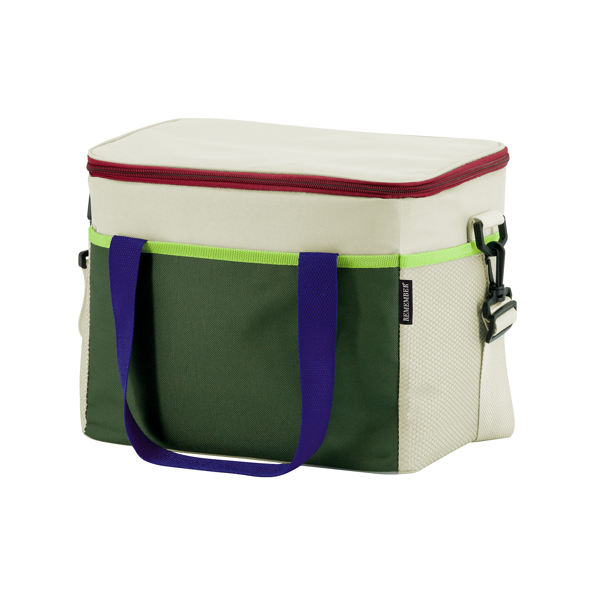 Kühltasche Bruno Grün-Beige-Bunt Kühltasche Bruno Grün-Beige-Bunt