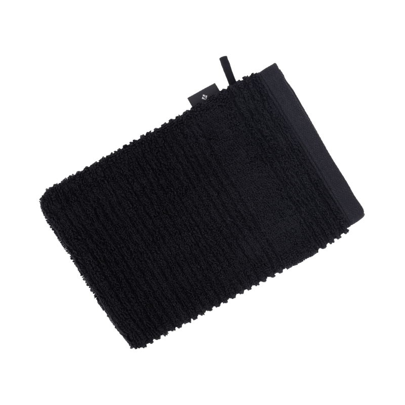 Vossen Waschhandschuh Tomorrow Schwarz 16x22cm Vossen Waschhandschuh Tomorrow Schwarz 16x22cm