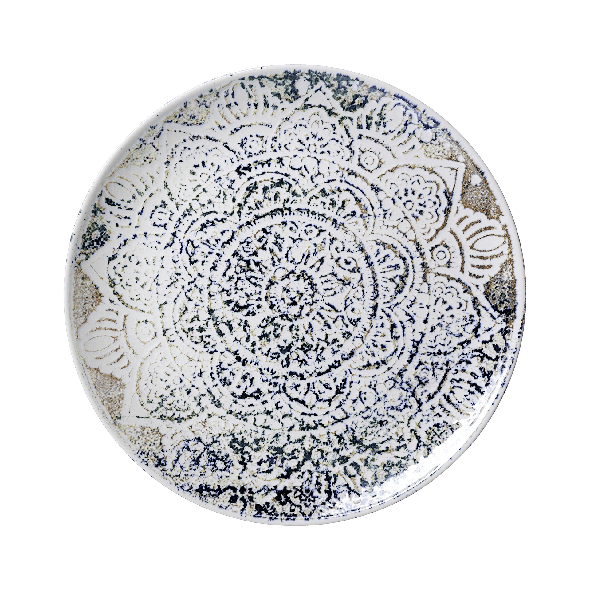 Speiseteller Luigi beige blau grün