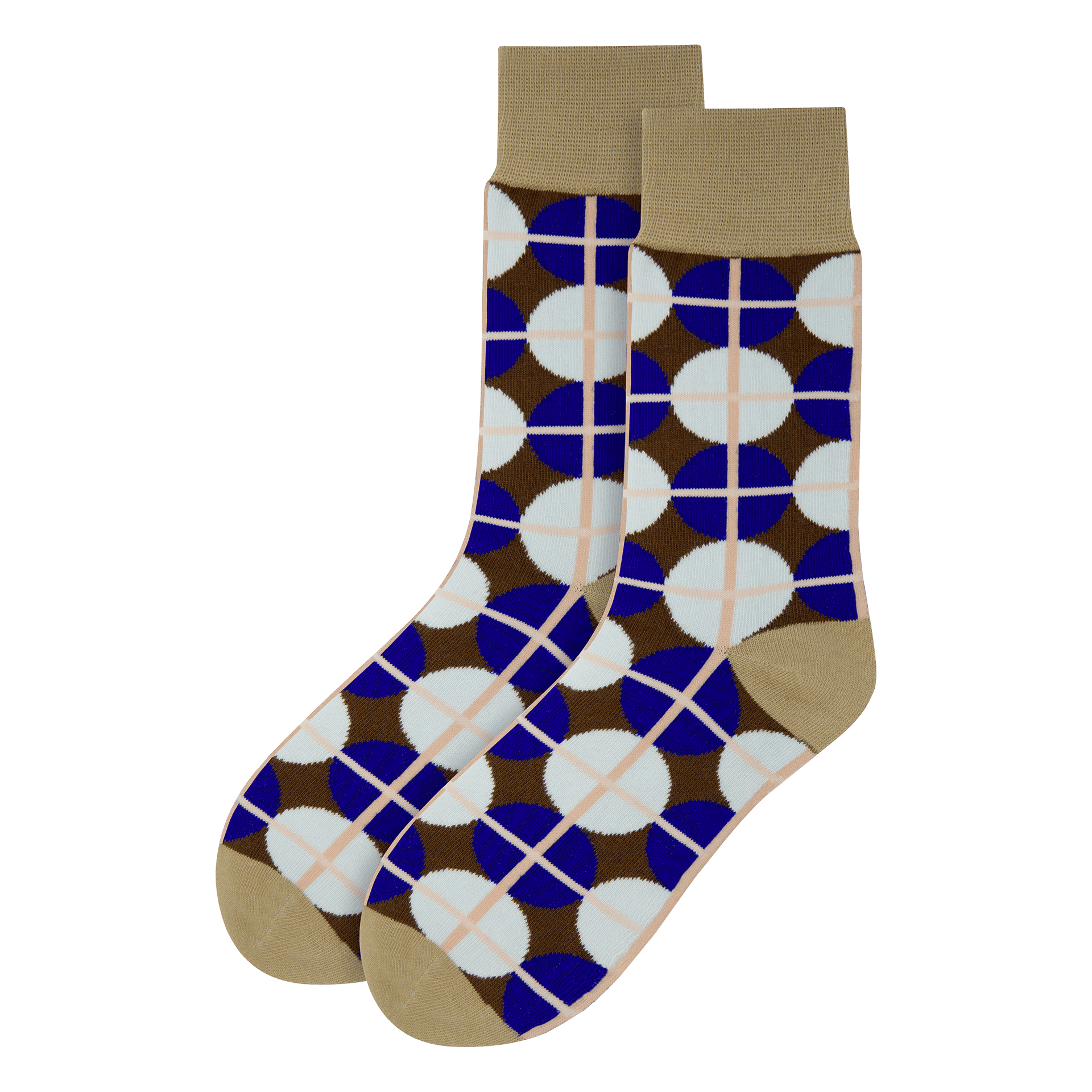 Socke Kreise/Streifen Bunt