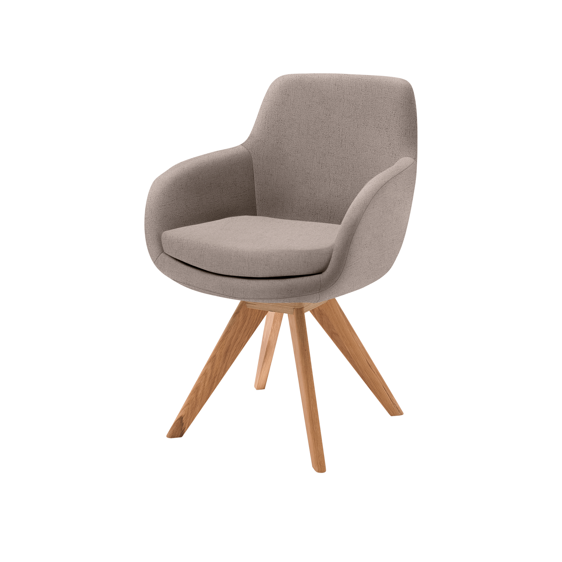 Musterring Armlehnstuhl Tavia Bezug Stoff Florida taupe