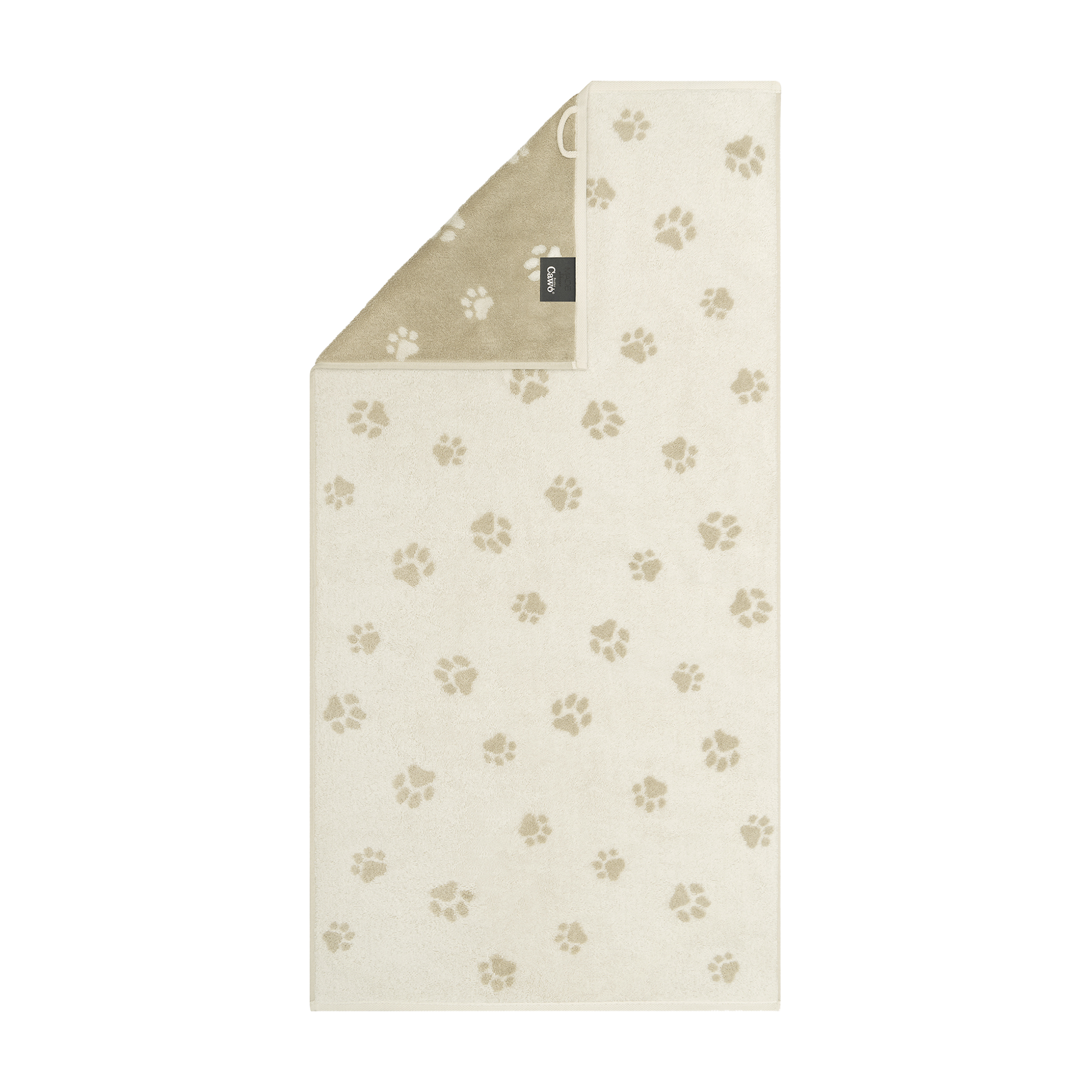Cawö Duschtuch We love Dogs Paws Natur Beige 80x150cm