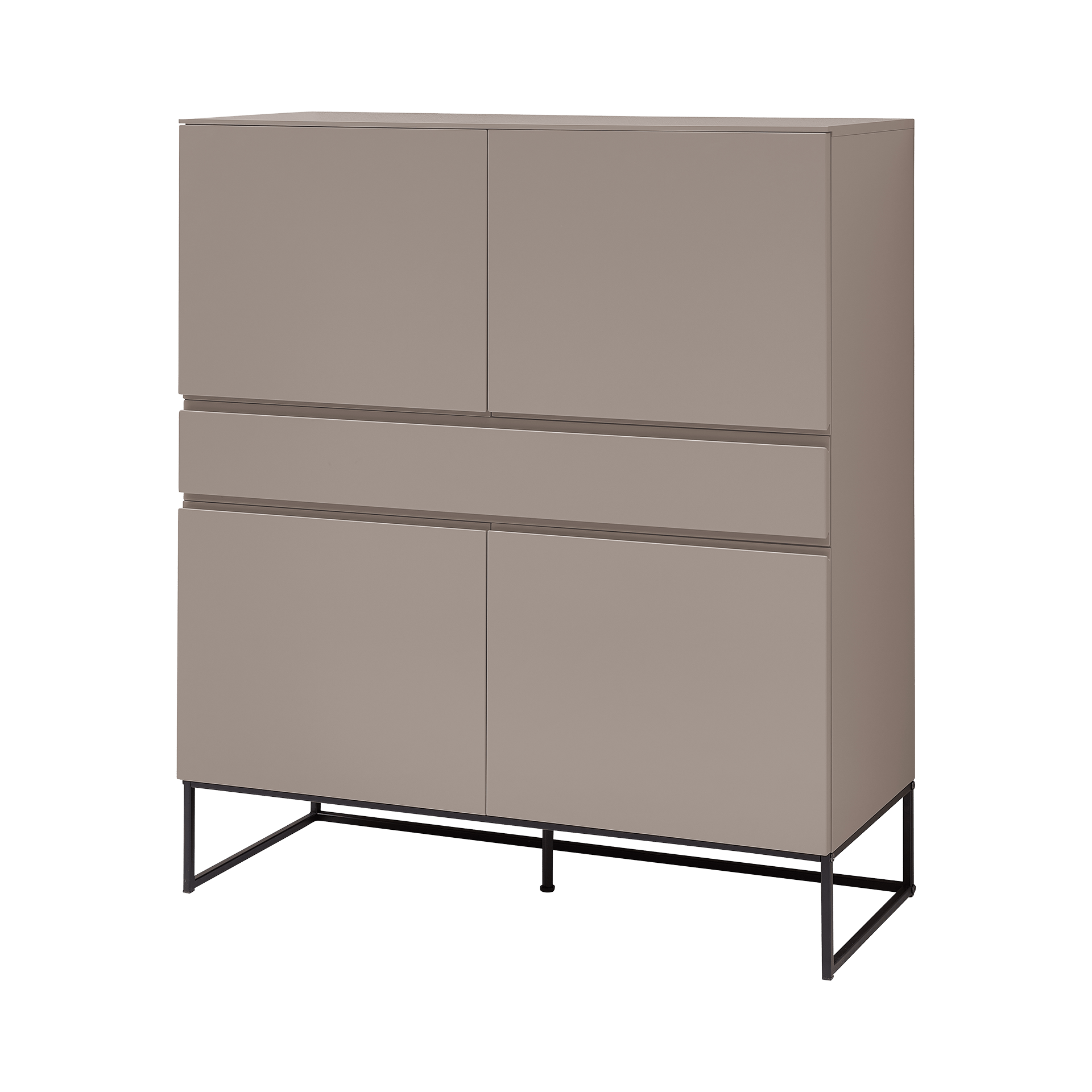 Inovationi Highboard Samara Grau 42*111*125 Inovationi Highboard Samara Grau 42*111*125
