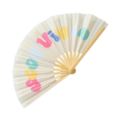 Fächer Vibes Weiß-Bunt