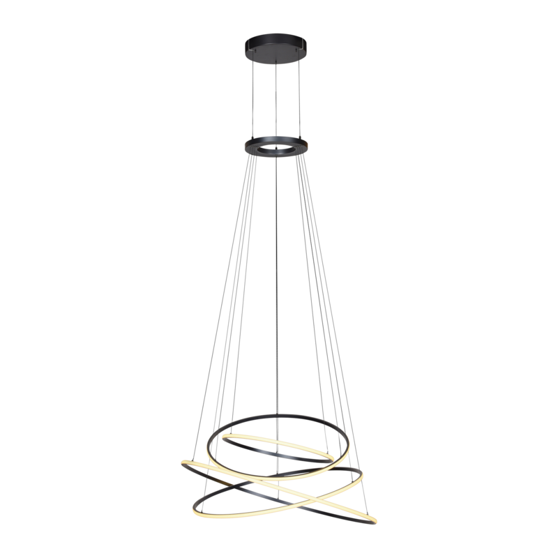 Pendelleuchte PURE E-Flying Rings Mystic Grey