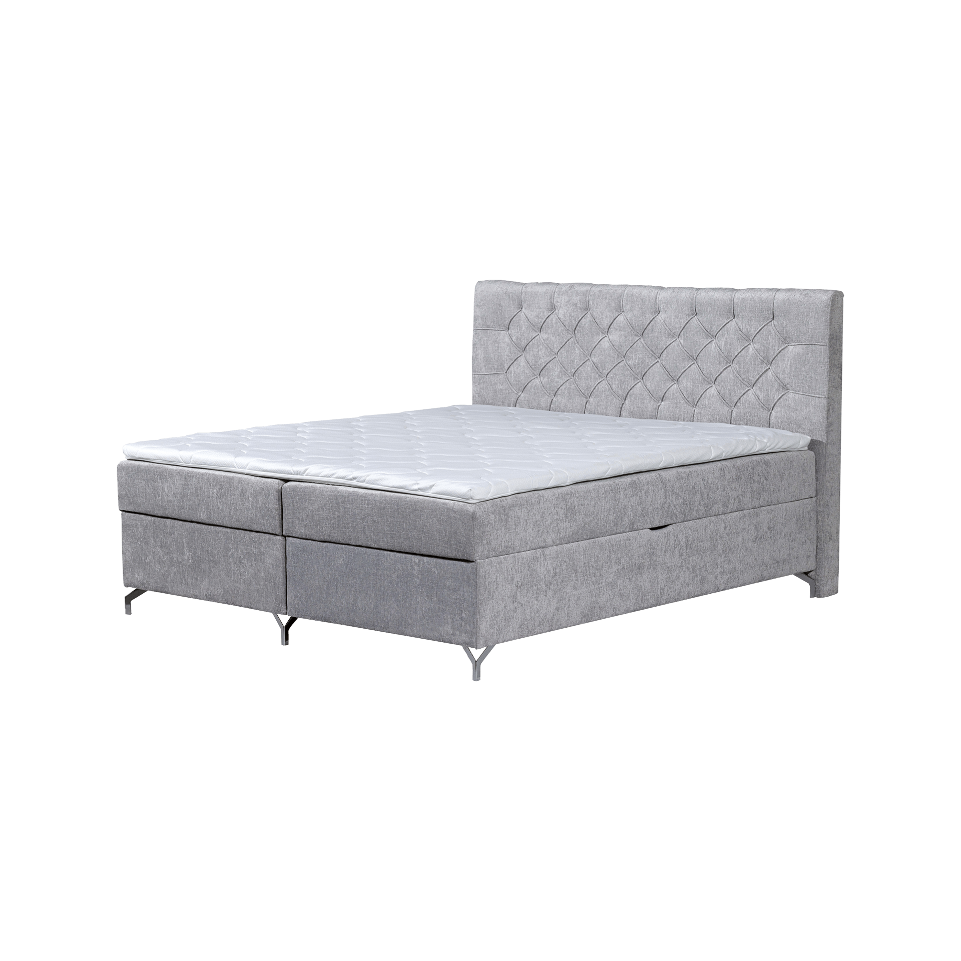 Boxspringbett Liverpool Grau 180x200 cm Boxspringbett Liverpool Grau 180x200 cm