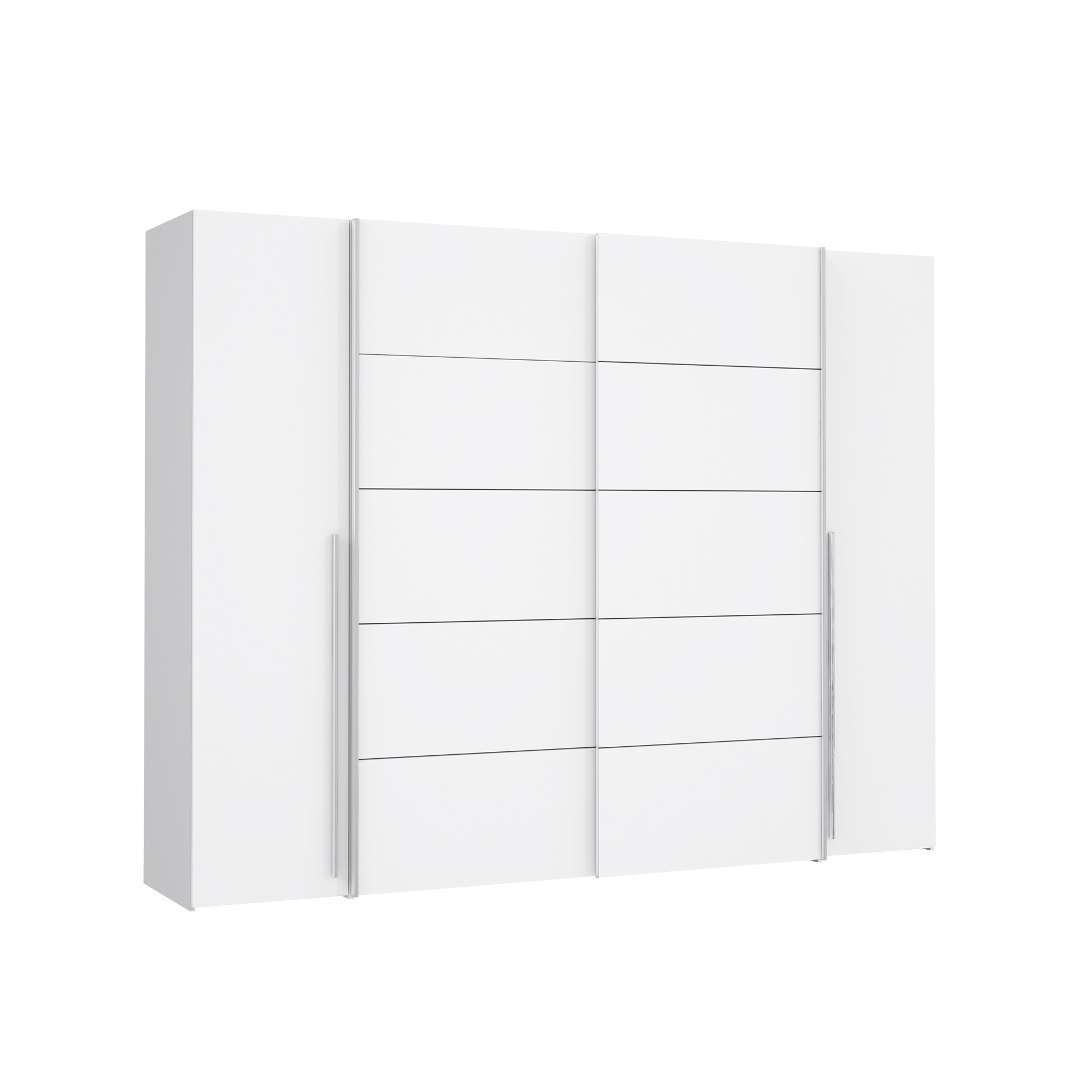 Schwebetürenschrank Nashville Weiß 61.2*270.3*210