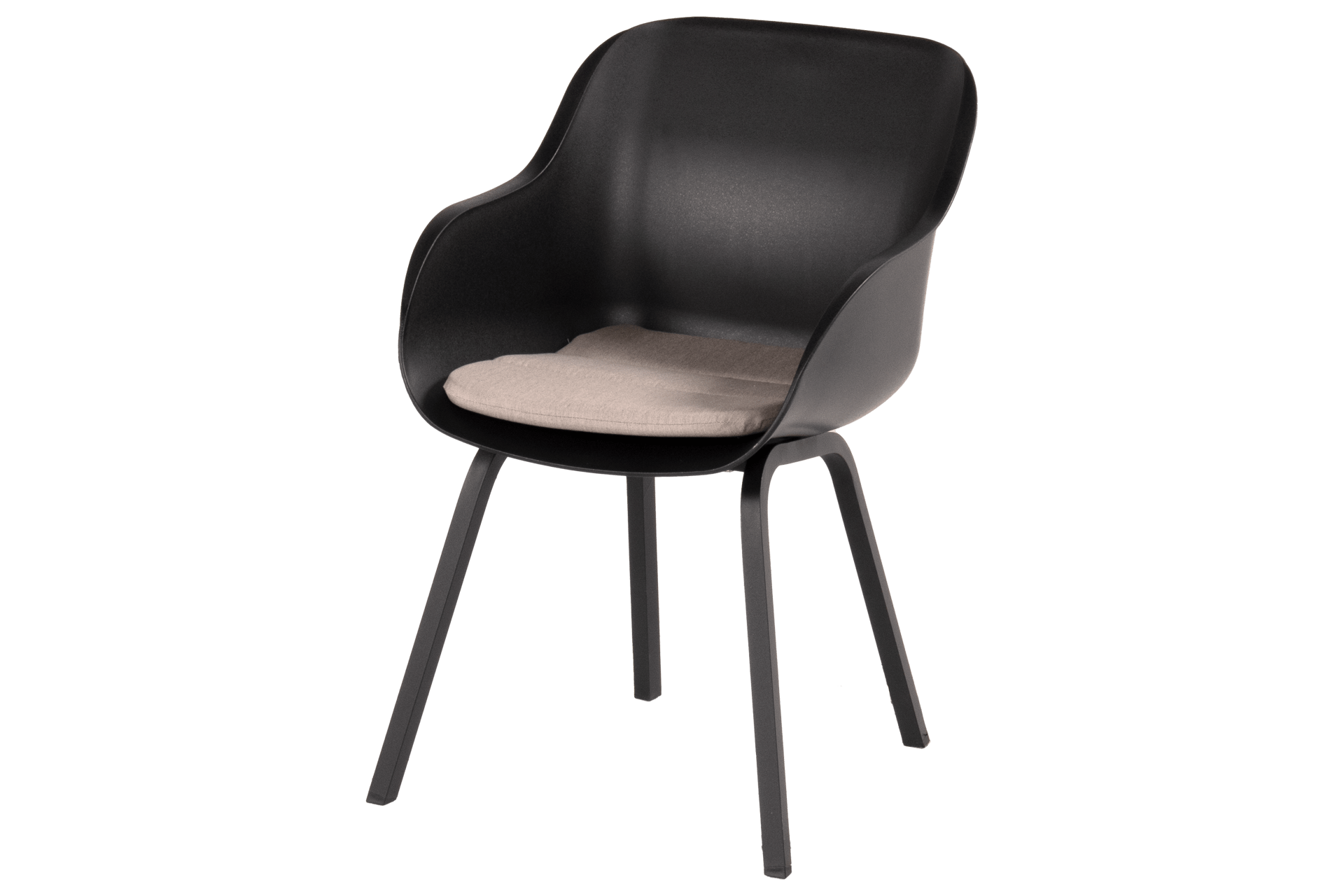 Hartman Gartensessel Le Soleil aus recyceltem Kunststoff Schwarz Hartman Gartensessel Le Soleil aus recyceltem Kunststoff Schwarz